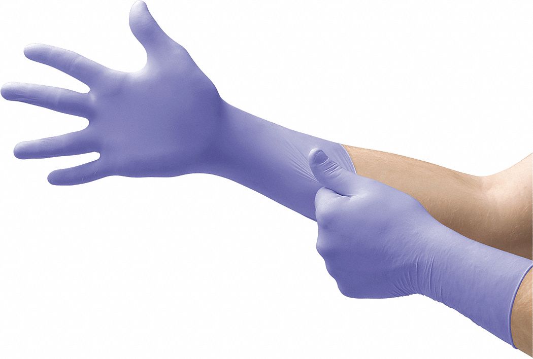 GLOVES,MEDICAL EXAM,BLUE,L,BX50