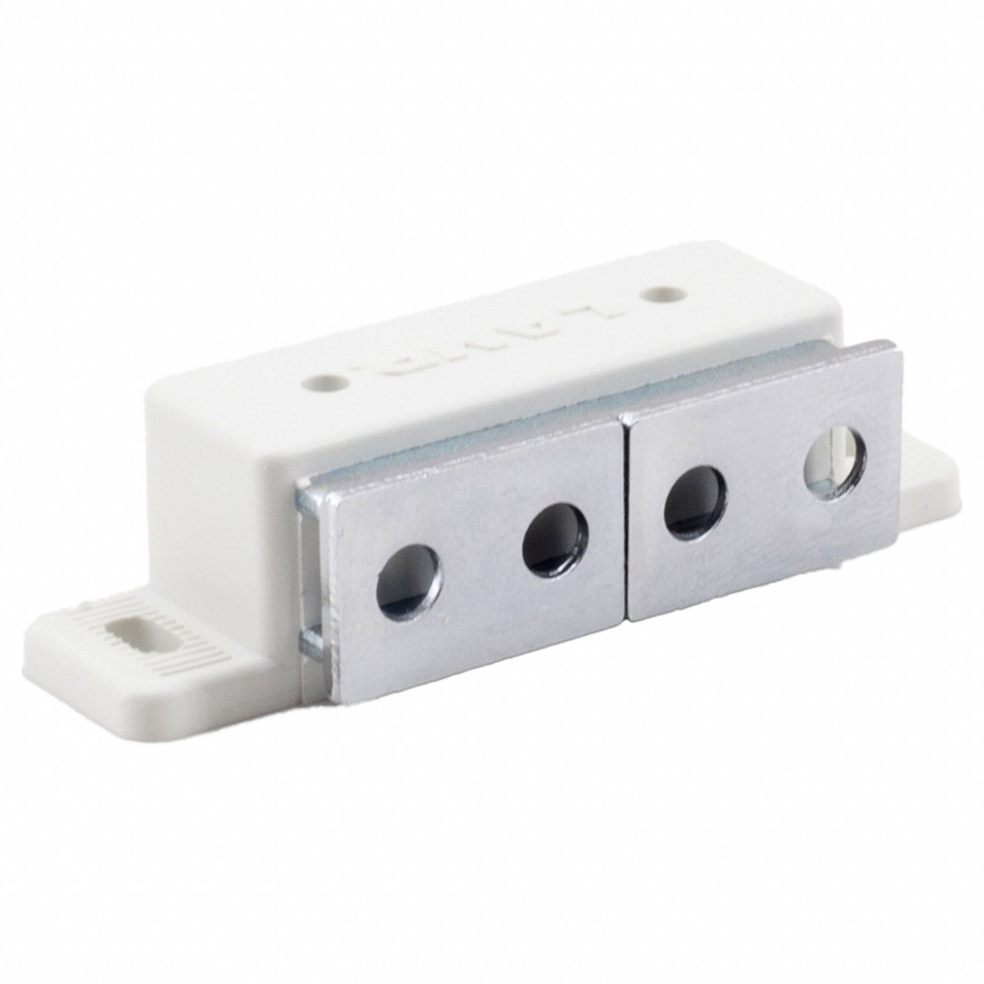 Door Catch: Plastic, Magnetic, 5/8 in Ht, 2 3/8 in Wd