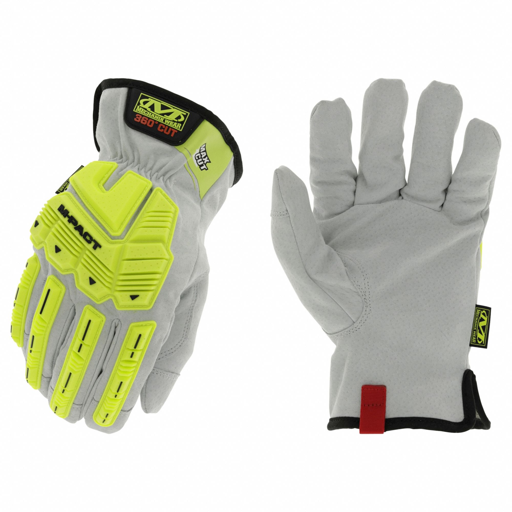 LEATHER GLOVES,SIZE M,PR
