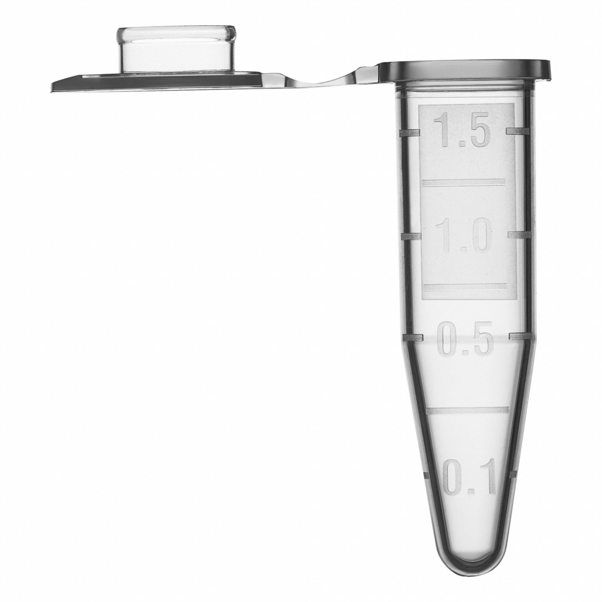 Microcentrifuge Tube: Polypropylene, 0.51 oz Capacity - oz, 1.5 mL Capacity - mL, Includes Closure