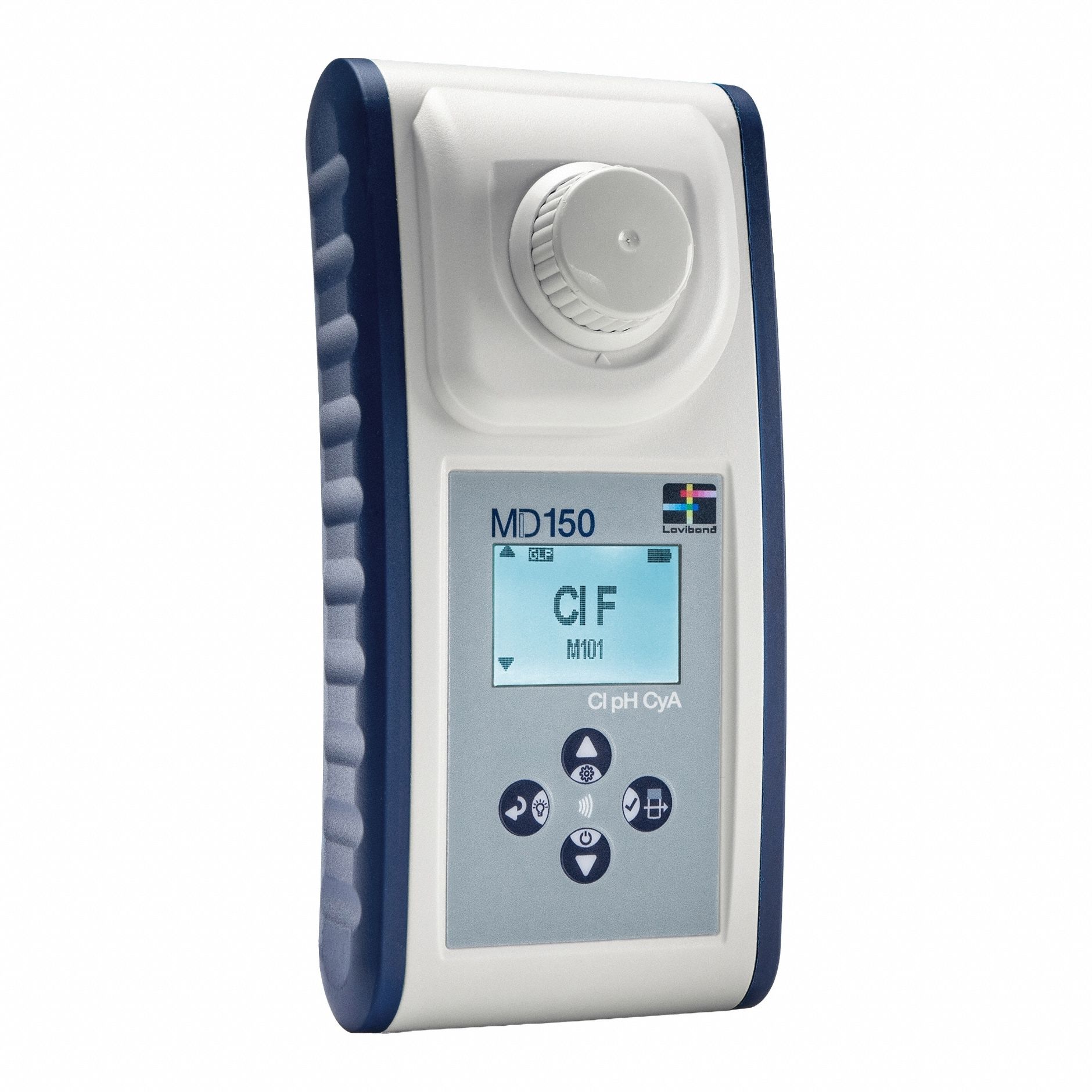 LOVIBOND Portable Colorimeter: Bromine/Chlorine/Chlorine Dioxide/Ozone/pH, 3% Accuracy, LED (MPN 282140). Key specifications — Light Source: LED; Brand: LOVIBOND; Display Type: Digital; Test Parameters: Bromine.
