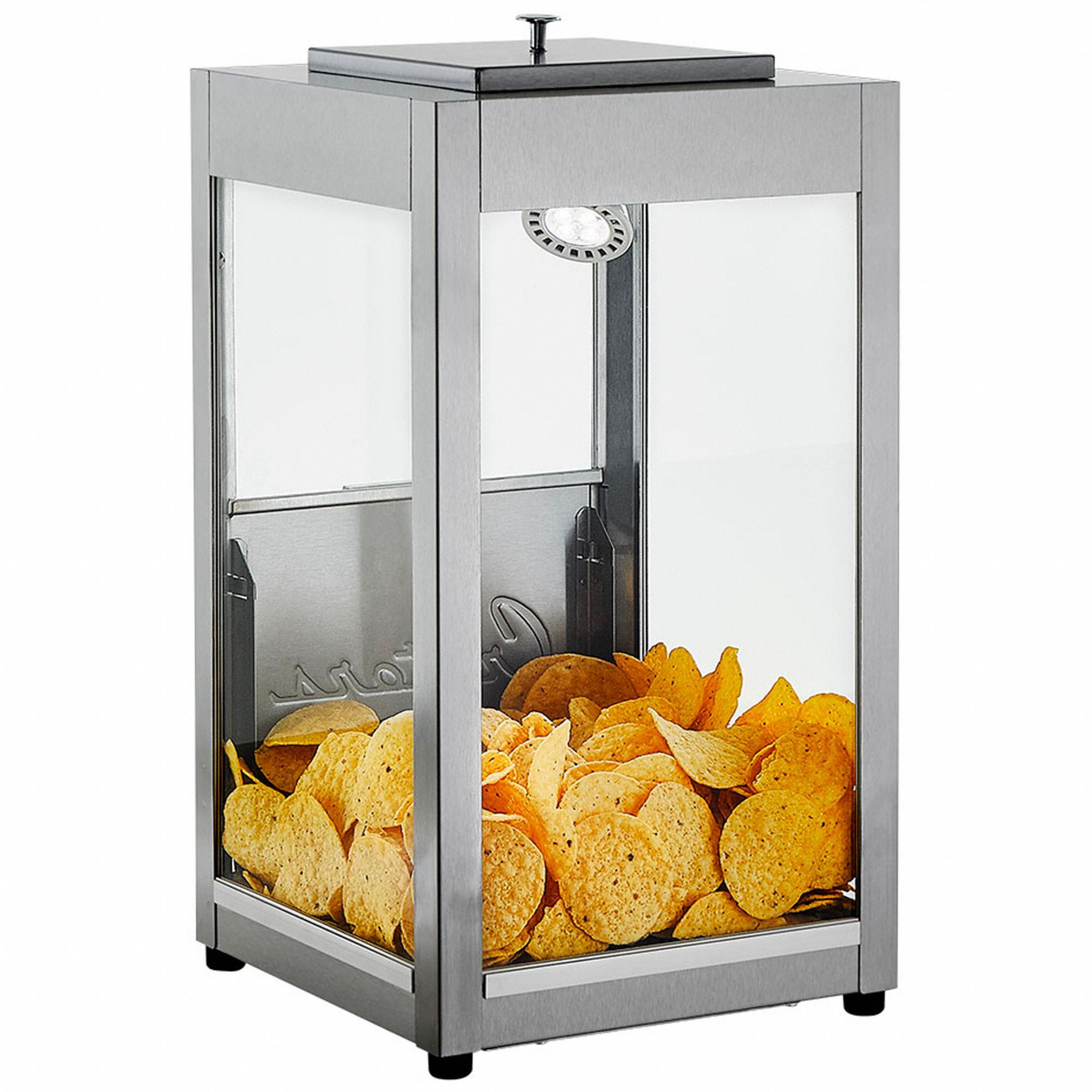Mini Bulk Display Cabinet: For Compact Space, 0 Shelves, Silver, 120 W Watt, 1 A Current, MDAXX-X