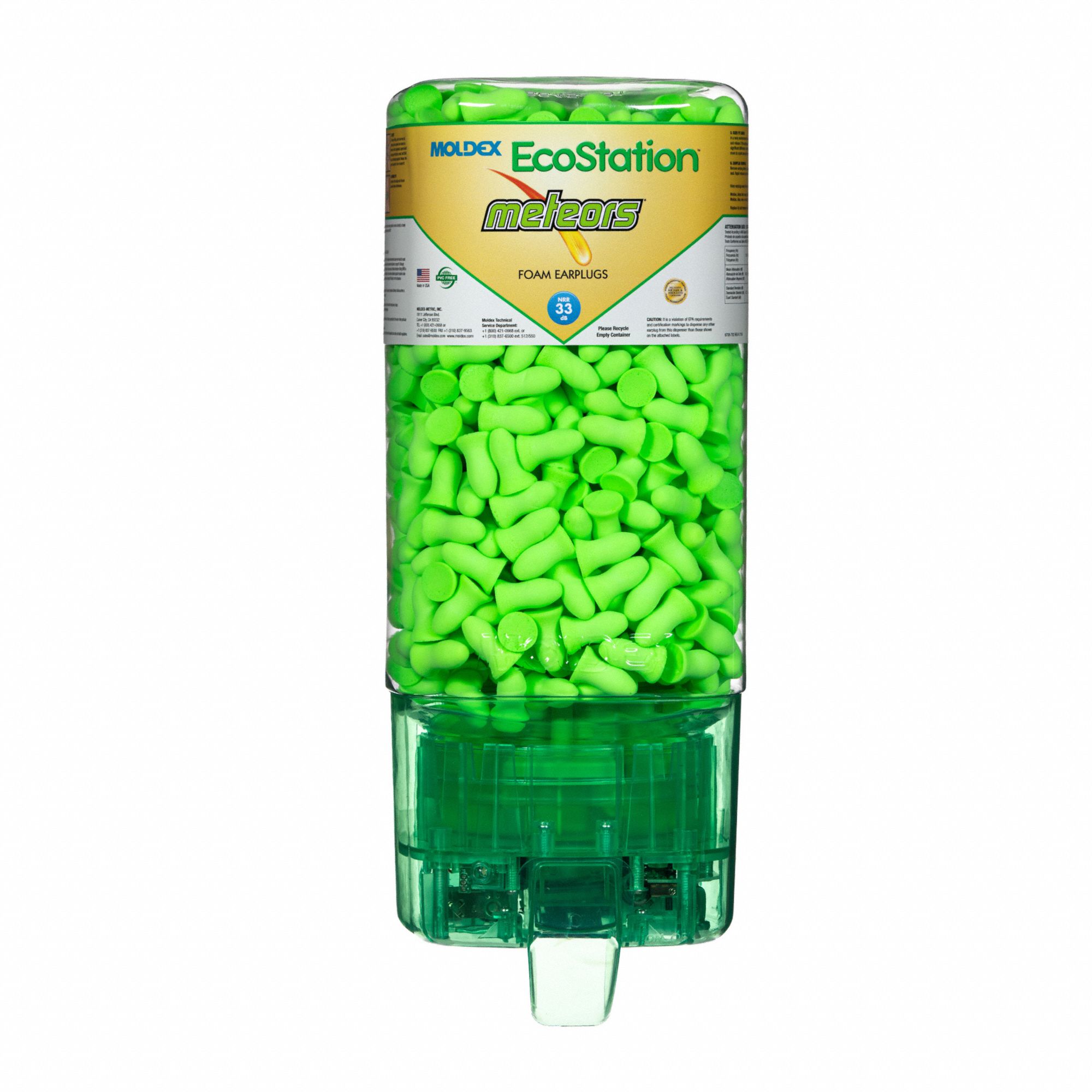 DISTRIBUTEUR DE BOUCHONS À OREILLES, JETABLES, MOUSSE, UNIVERSELS, CLOCHE, 33 DB, ENROULABLES, CSA