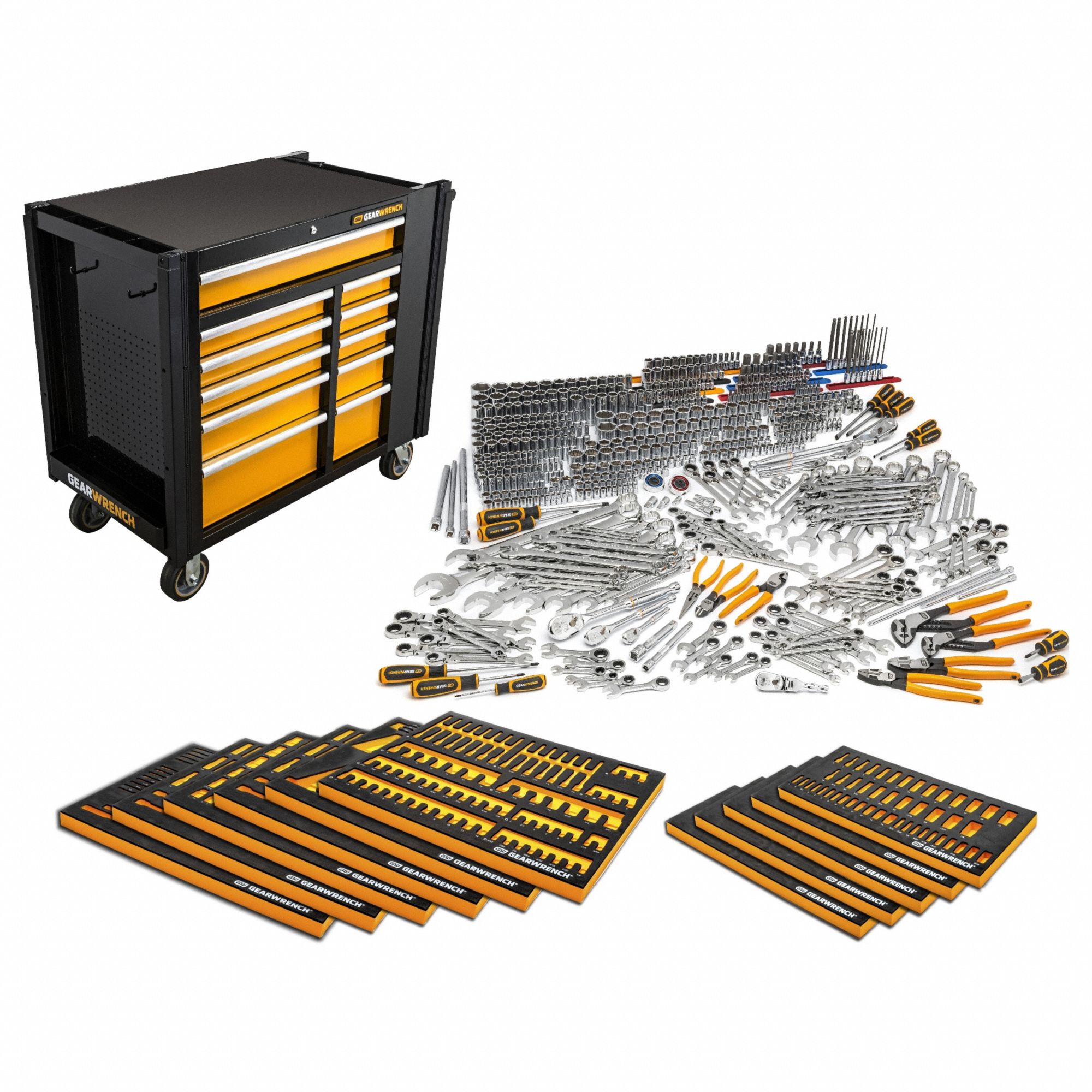MTS W/CUSTOM TRAYS AND STORAGE,614 PC