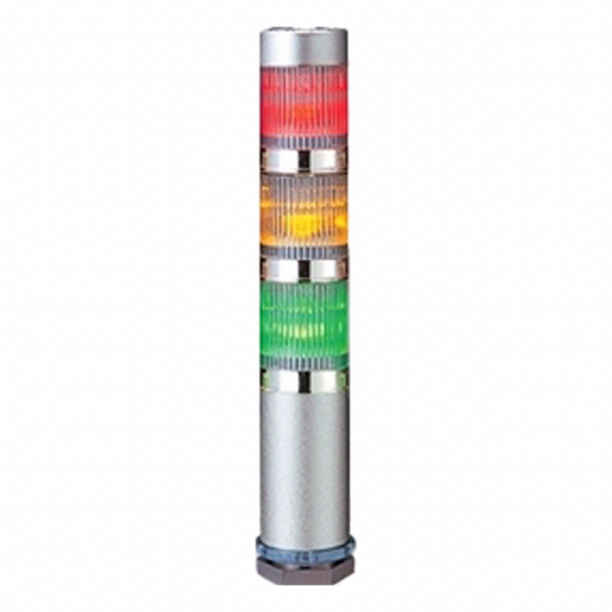 PATLITE, 3 Light Tiers, Amber/Green/Red, Tower Light Assembly - 827AJ8 ...