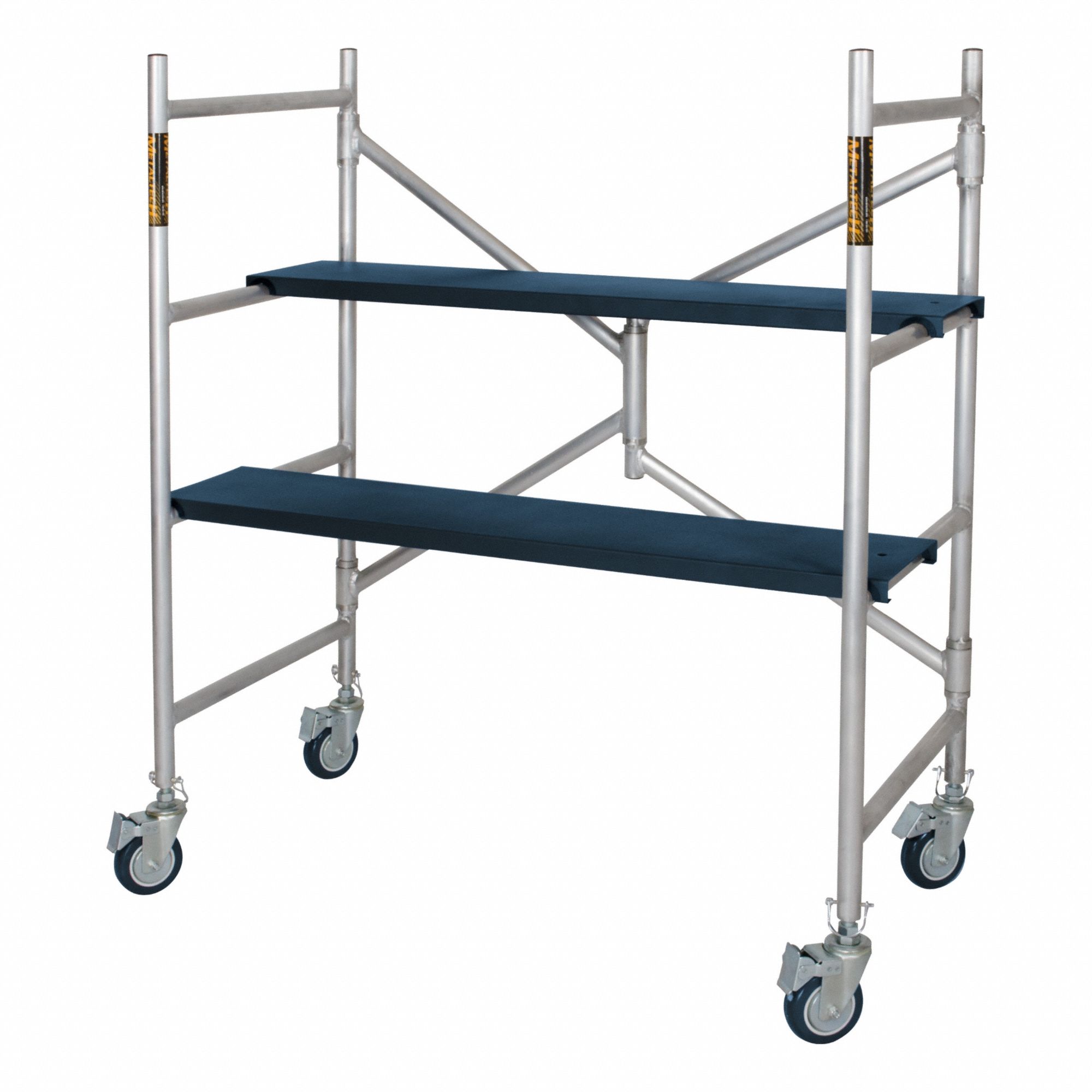 Scaffold: Aluminum, 9.5 in to 4 ft, 42.3 in x 22.3 in, 600 lb Load Capacity