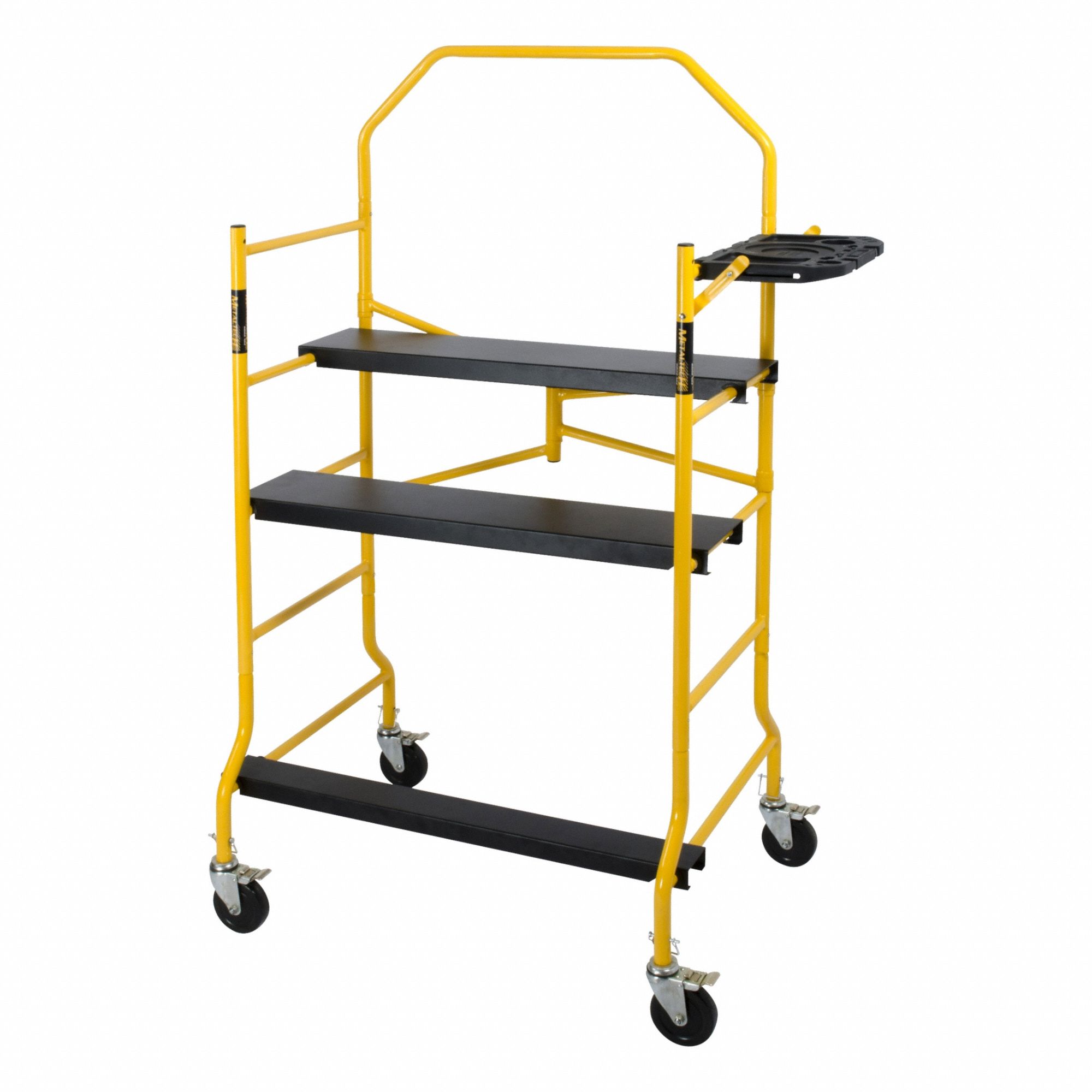 Scaffold Tower: Steel, 11.5 in to 5 ft, 48 in x 57 in, 900 lb Load Capacity