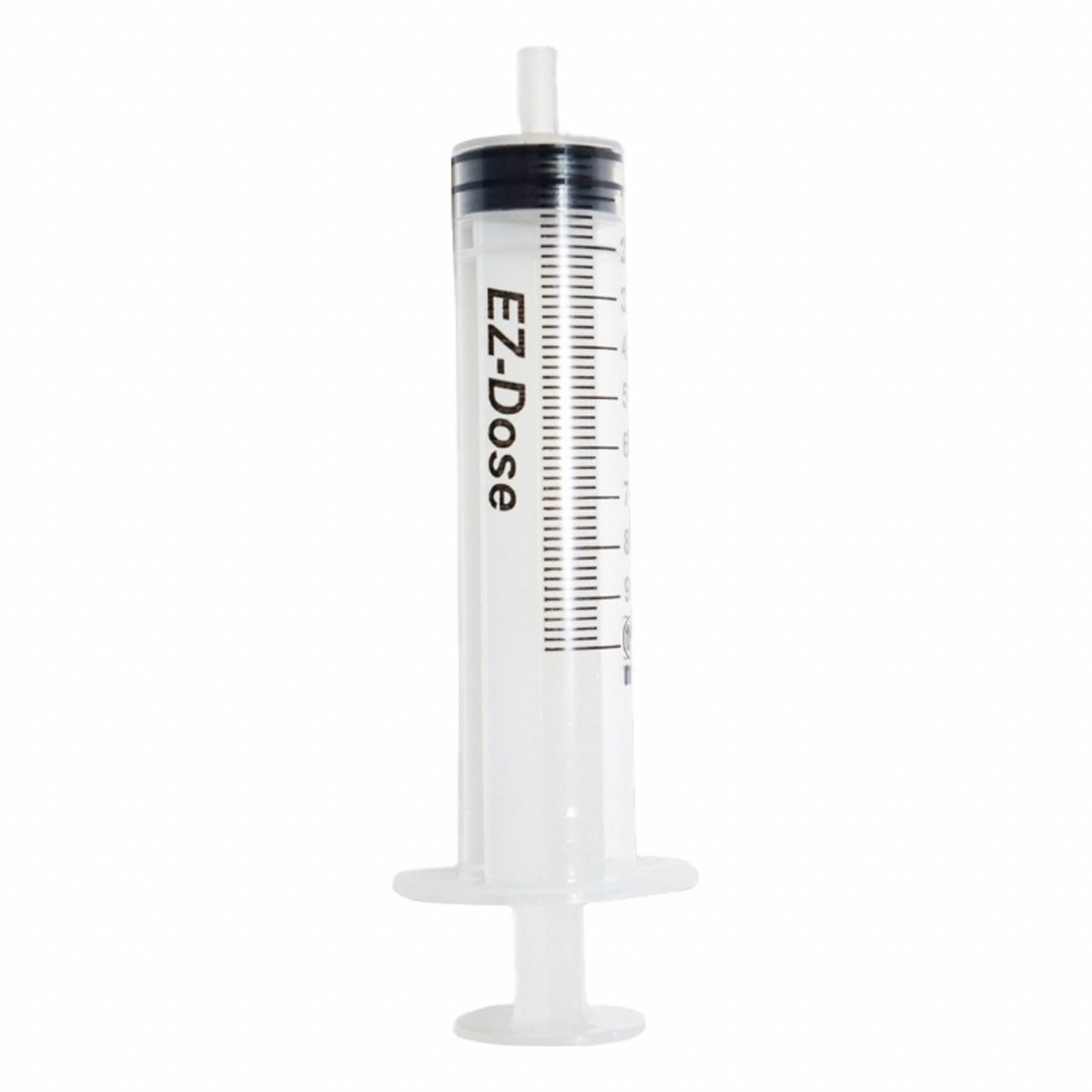 EZ DOSE Chromatography Syringe: 10 mL Capacity - mL, Luer Slip, Polypropylene, Polypropylene, Plastc (MPN MEZ10LS). Key specifications — Attachment Type: Luer Slip; Plunger Material: Plastc; Sterile/Non-Sterile: Sterile; Tip Material: Polypropylene; Barrel Material: Polypropylene; Brand: EZ DOSE; Compatible Needles: Hypodermic; Includes Needles: No.