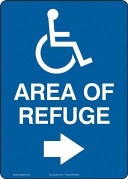 ADA Accessible Sign 14 in x 10 in