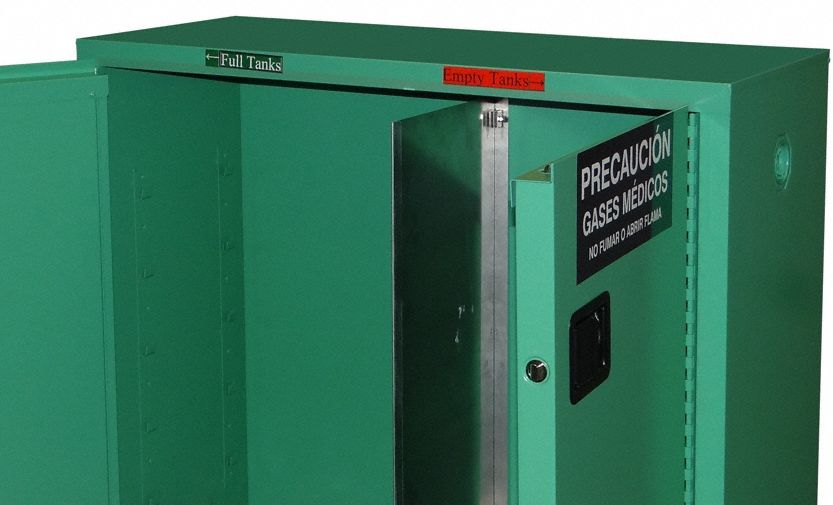 Divider Panel: All Securall Medical Gas Cabinets, 1 in x 9 3/4 in, Gray, Steel