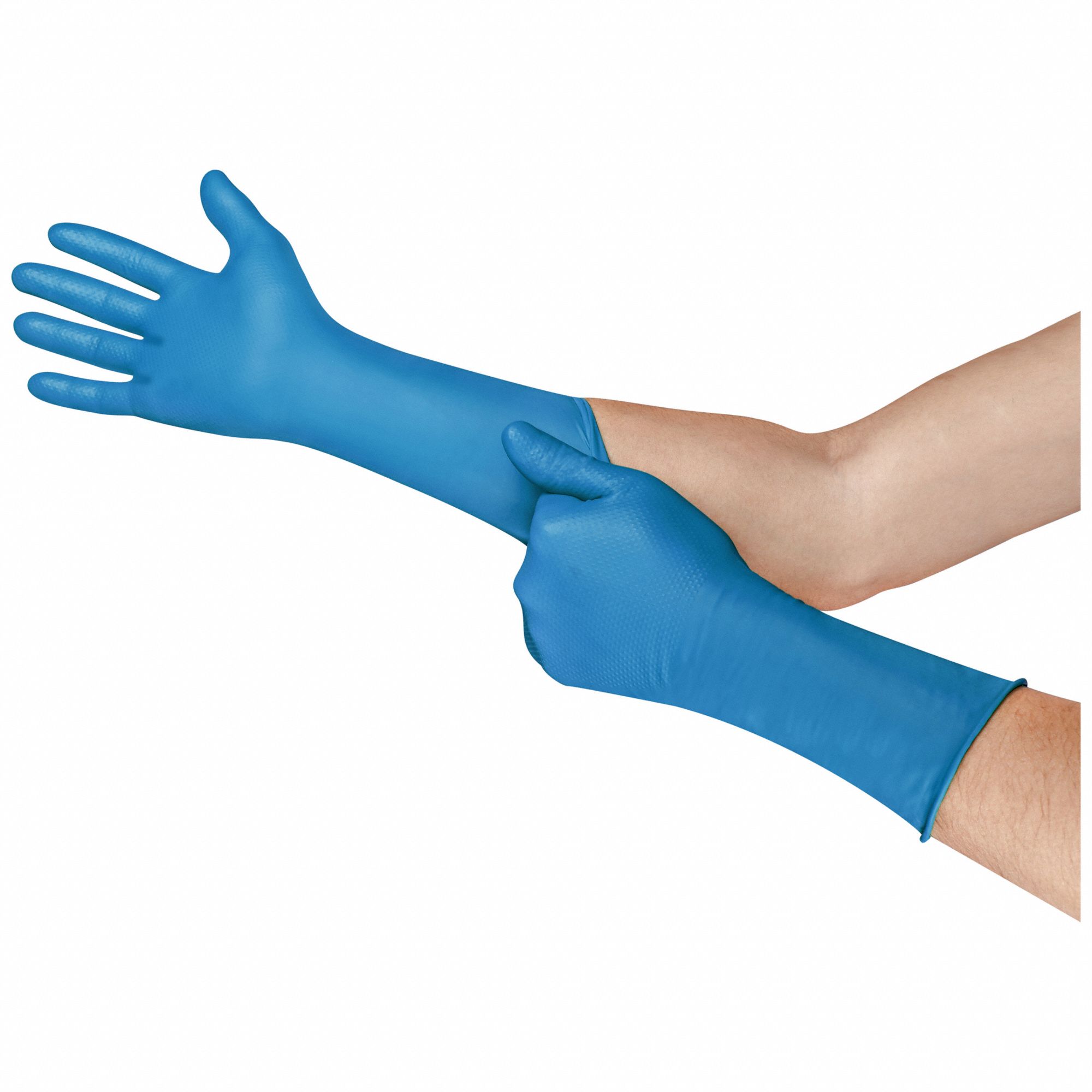Disposable Gloves: Chemical-Resistant/Food-Grade/Gen Purpose, 2XL ( 11 ), 8 mil, Full, 44 PK
