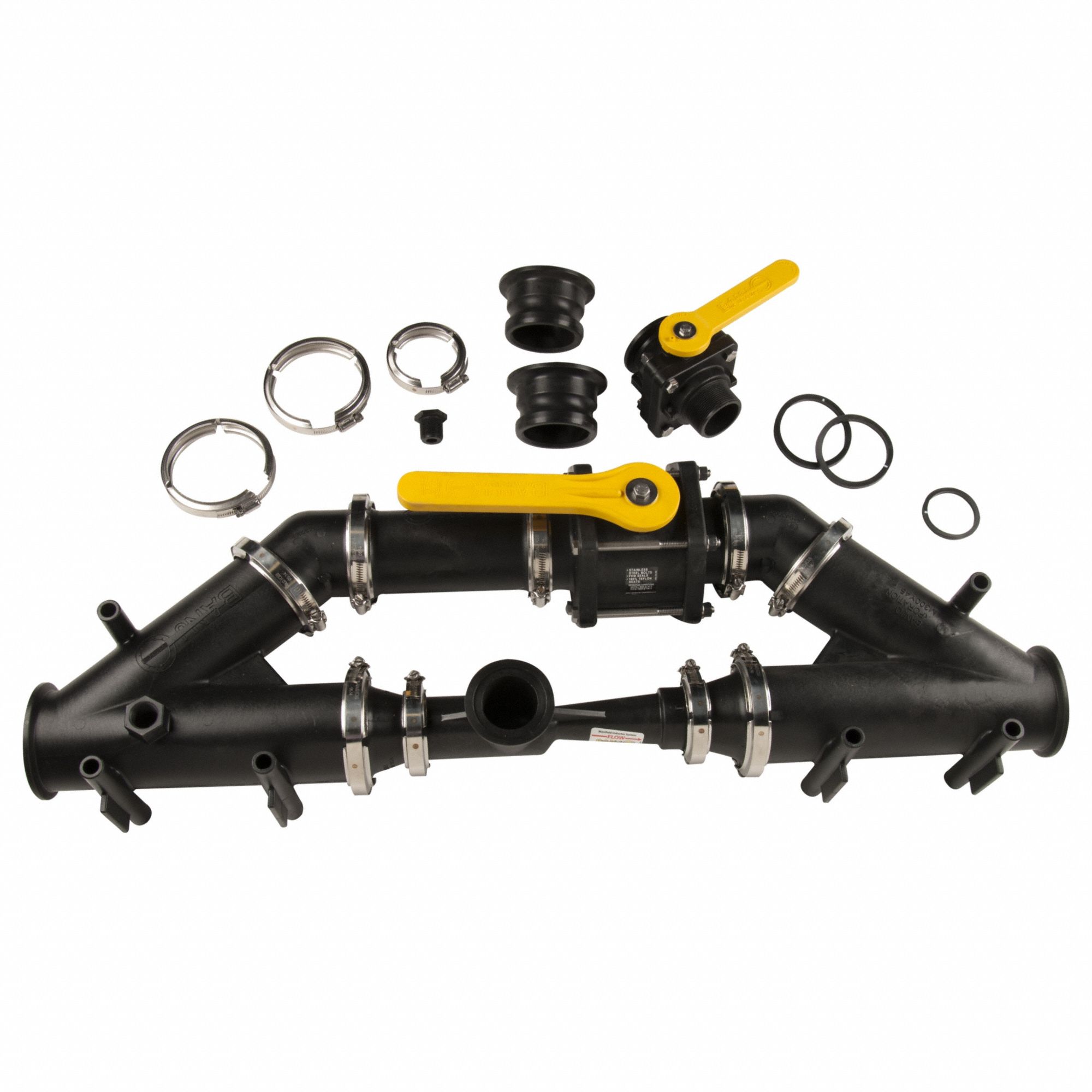 Banjo MIS300AA Full Port Flanged w/QDC Adapters, 3 in Fitting Pipe