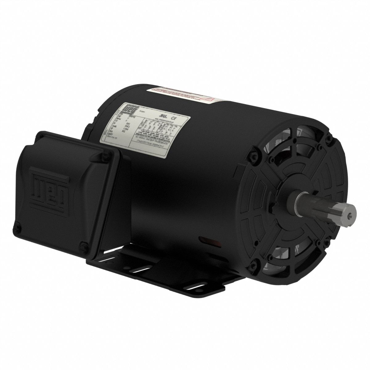 General Purpose Motor: Open Drip Proof, Rigid Base Mount, 2 HP, 1, 740 Nameplate RPM, 1, 701-1, 800