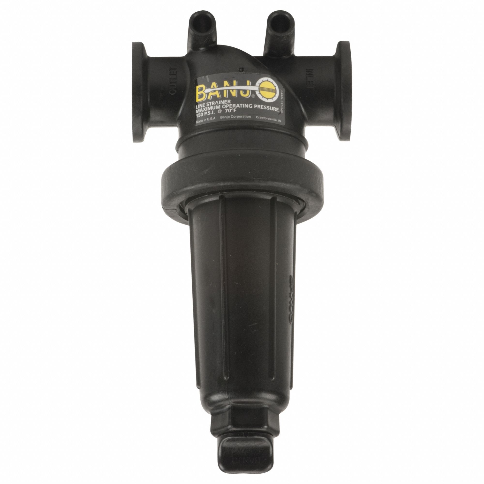 BANJO, Polypropylene, 1 in, TStrainer 803HM8MLST10050 Grainger