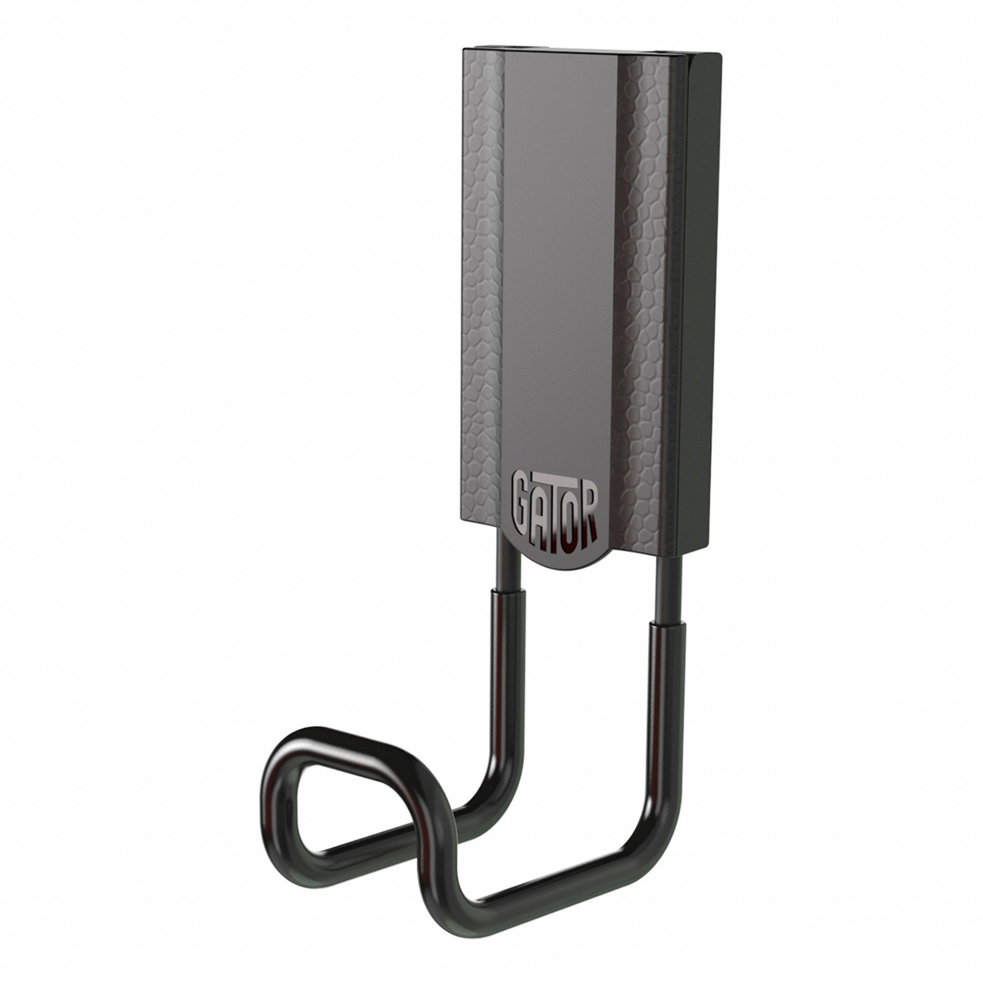 CROCHET FERME, NOIR, ACIER