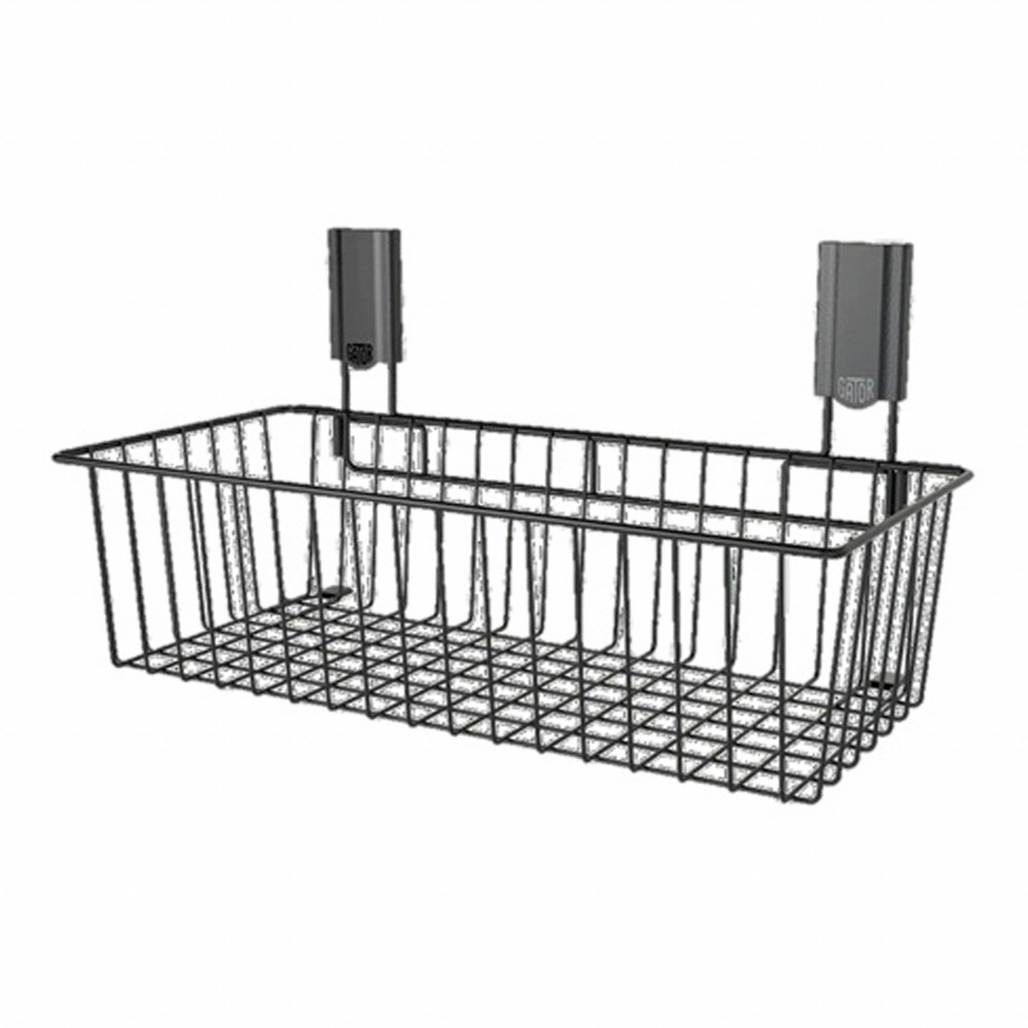 PANIER UTIL., NOIR, ACIER, 4 59/64 PO H