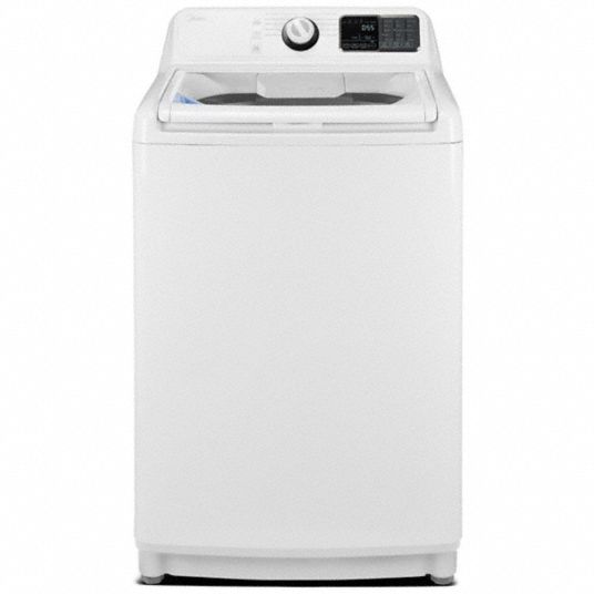 MIDEA, White, 4.5 cu ft Capacity, Washer 794GG6MLV45N1BWW Grainger