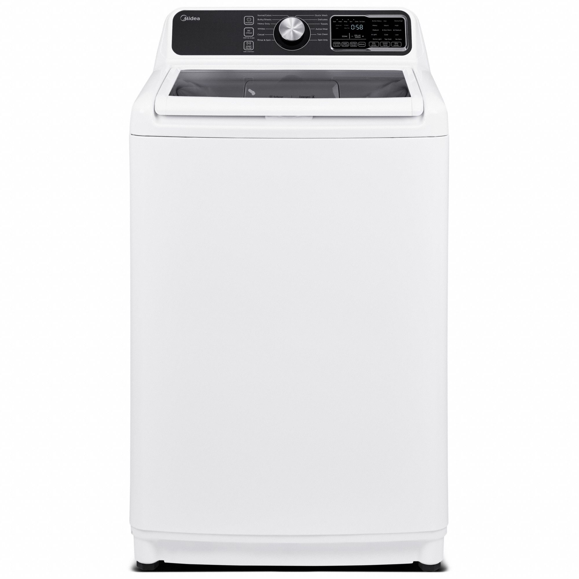 Washer: White, 4.5 cu ft Capacity, Top Load, Stackable, Energy Star Certified, Antimicrobial