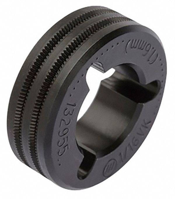 DRIVE ROLL, 1/16 IN, FOR USE WITH HARD-SHELLED CORED WIRES, VK GROOVE