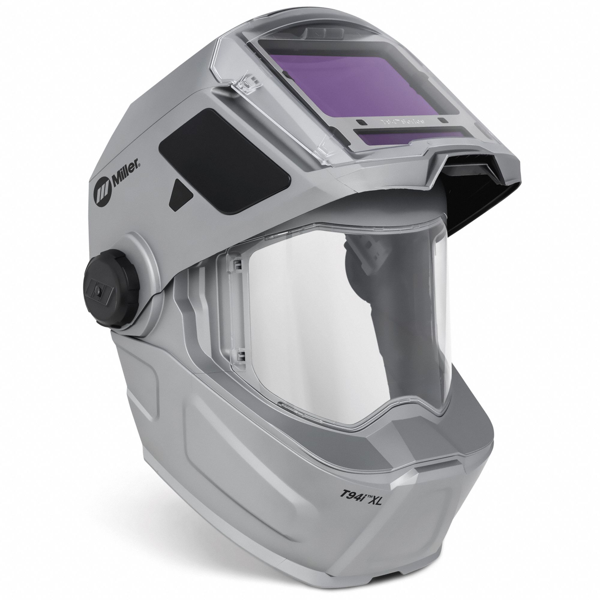 WELDING HELMET,SILVER,LITHIUM ION