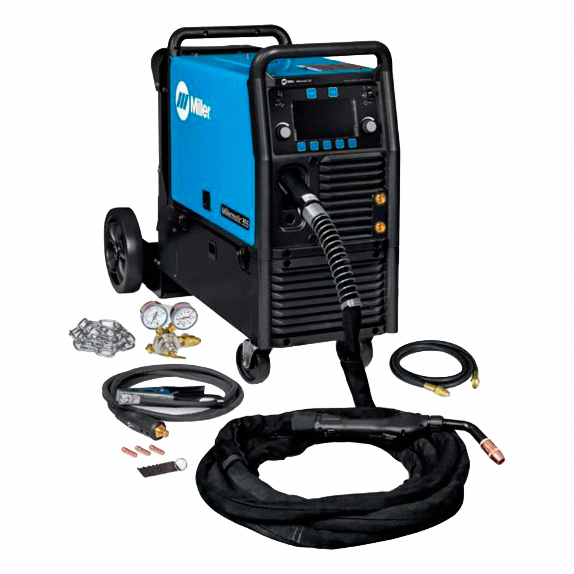 MILLERMATIC 355 SERIES MIG WELDER, AL/SPECIALTY METALS/SS/STEEL, 1.3 IN, FLUX-CORED, 9 FT CORD