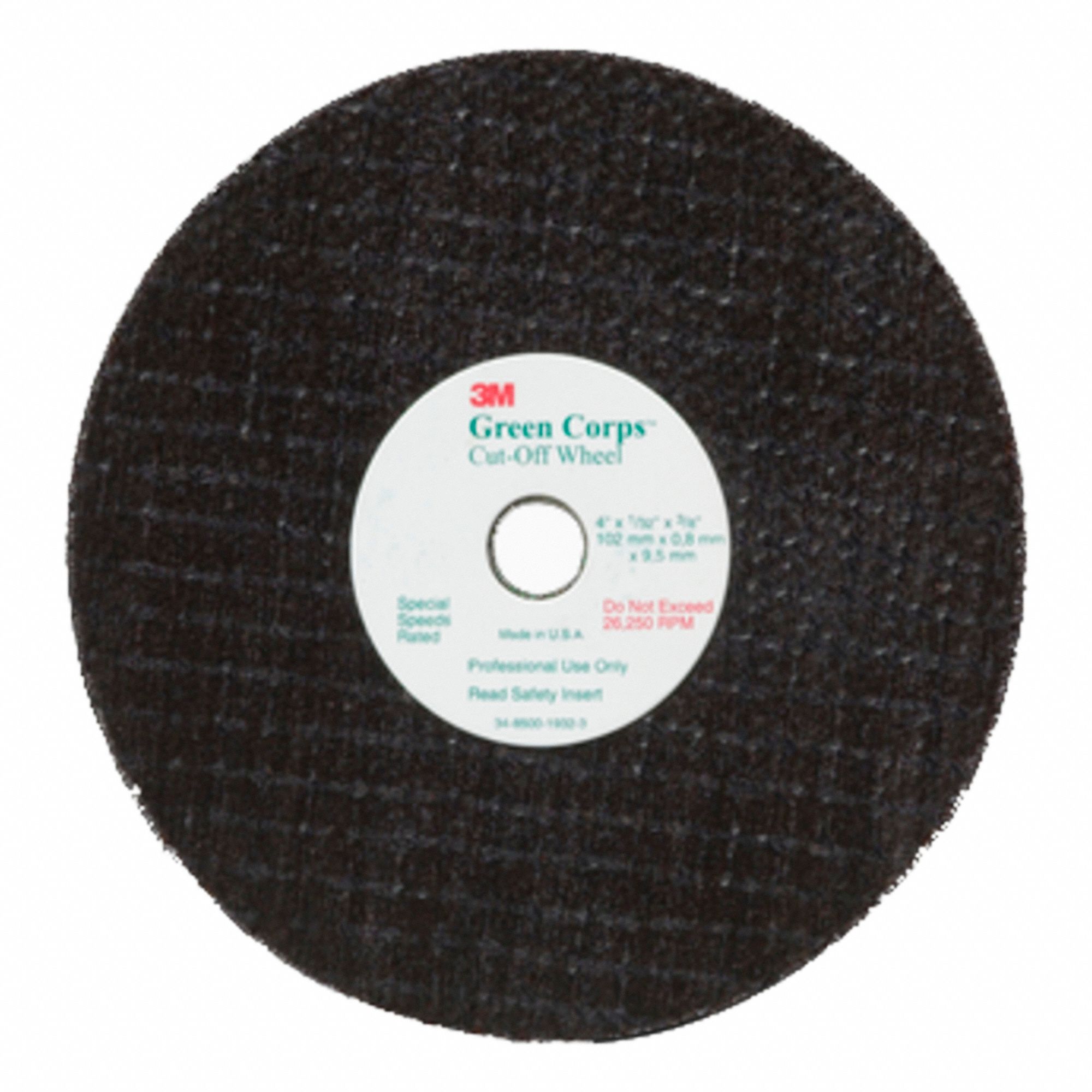 WHEEL GRINDING 3X3/16X3/8IN