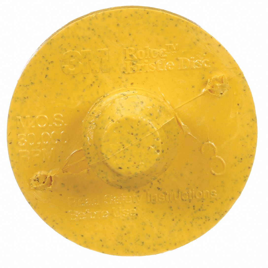 DISC BRISTLE ROLOC 1IN YELLOW 80