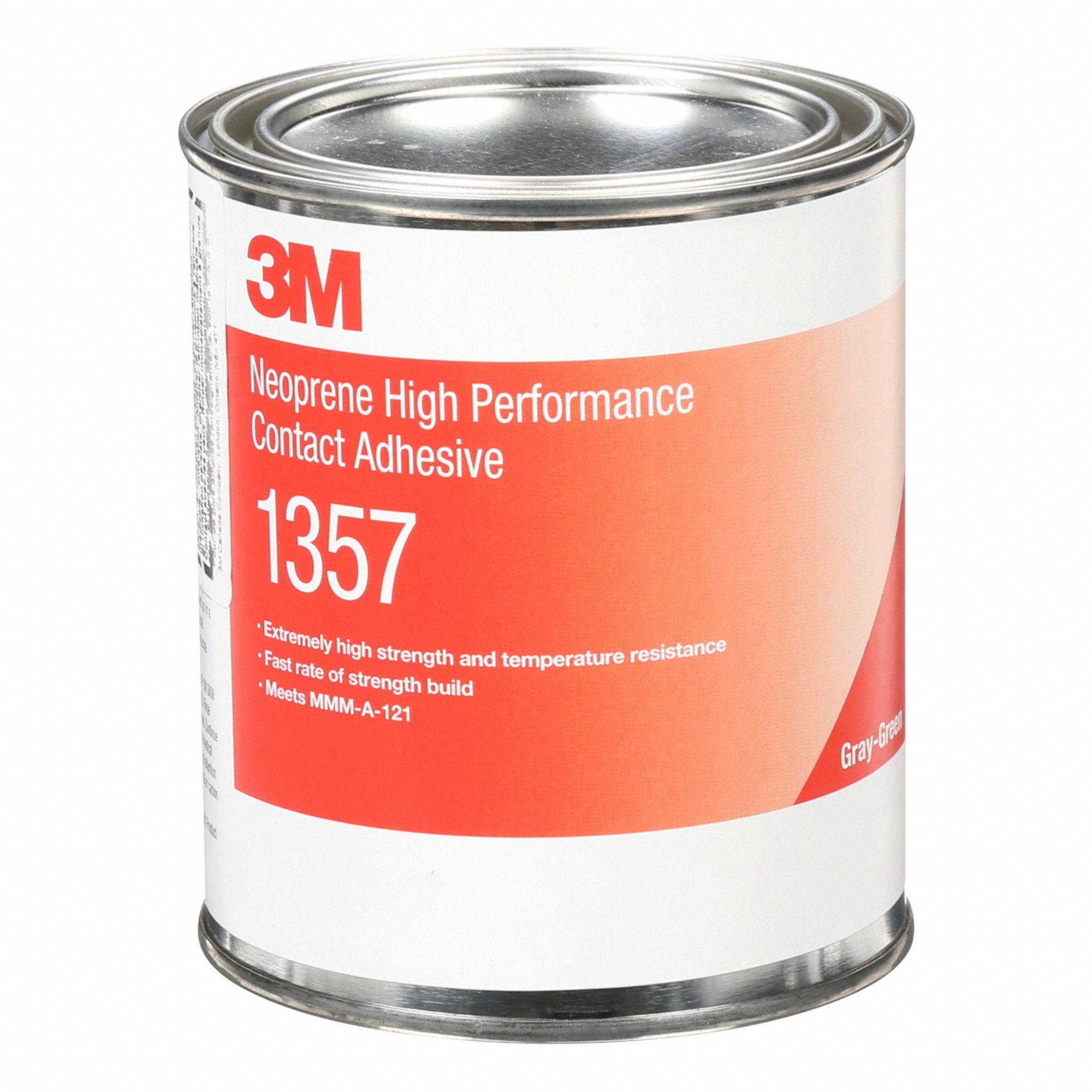 SCOTCH-WELD 1357 CONTACT ADHESIVE, GREY, 1 GALLON CAN, PAIL, TUBE, 30 ...