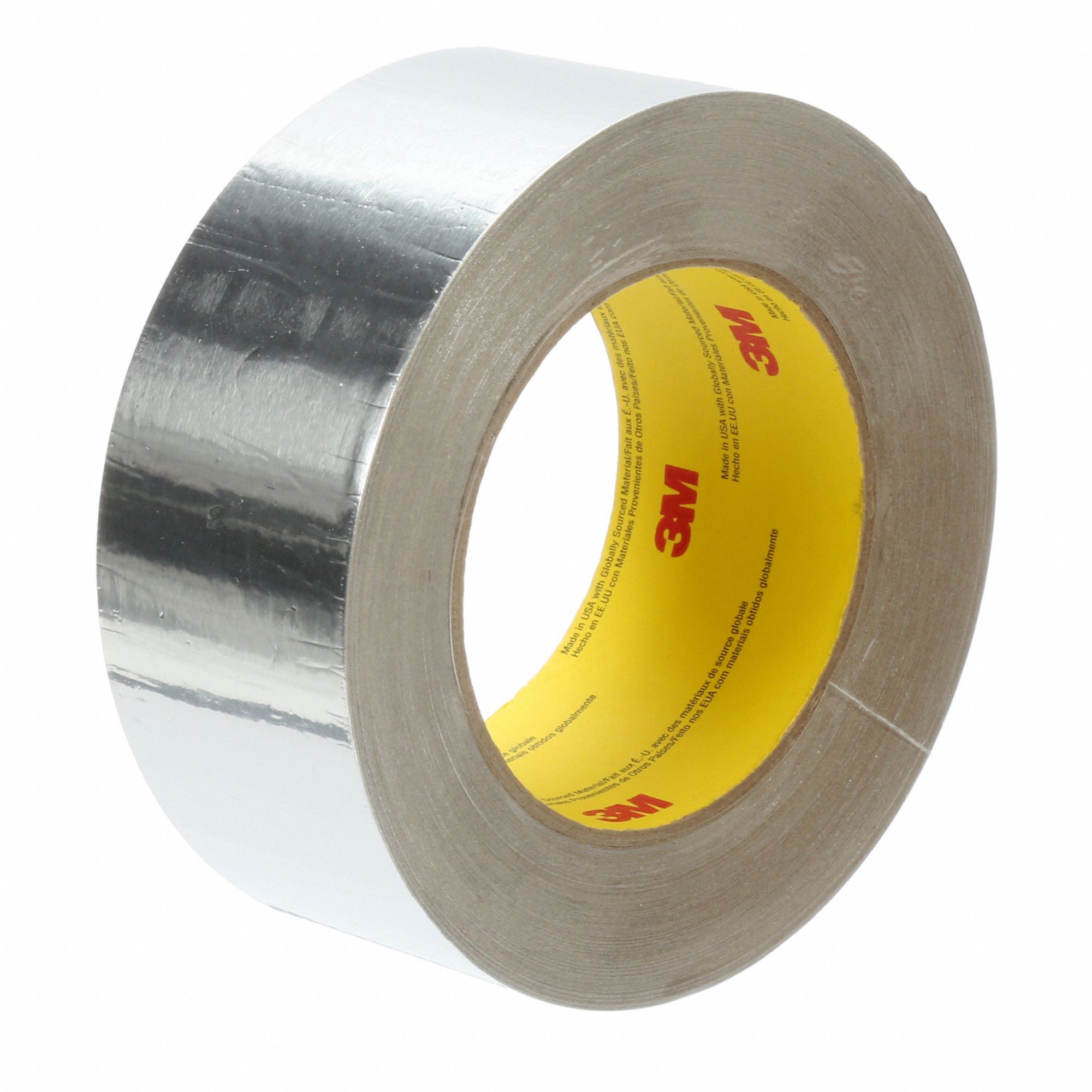 FOIL TAPE, CONTINUOUS ROLL, 30 °  - 250 ° F, SILVER, 50 YRD X 1 7/8 IN X 2.70 MIL, ACRYLIC/ALUMINUM