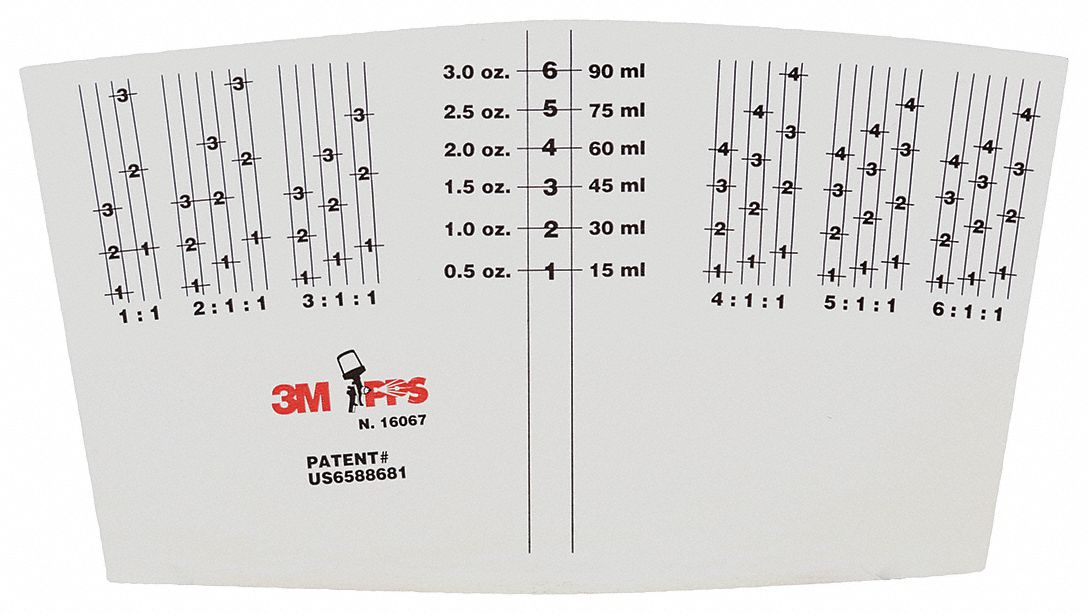 MIX RATIO INSERT - GENERIC 10/PK
