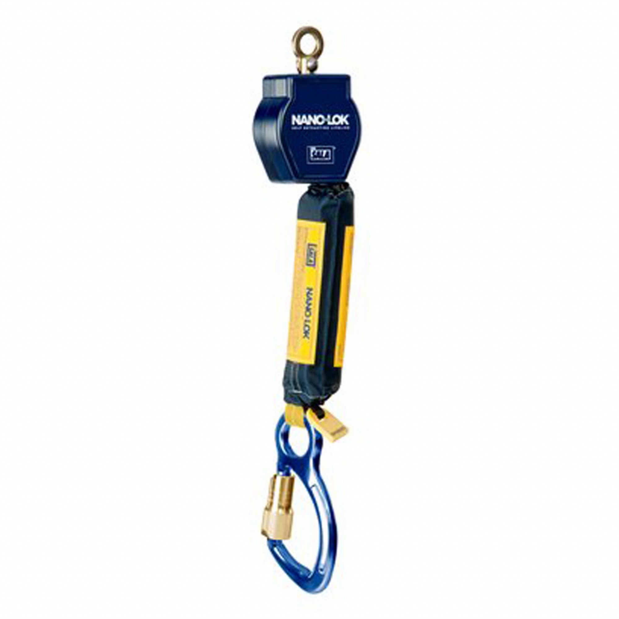 SELF-RETRACTING LIFELINE, CSA Z259.2.2-17, 1 LEG, 6 FT, STEEL/POLYESTER/NYLON