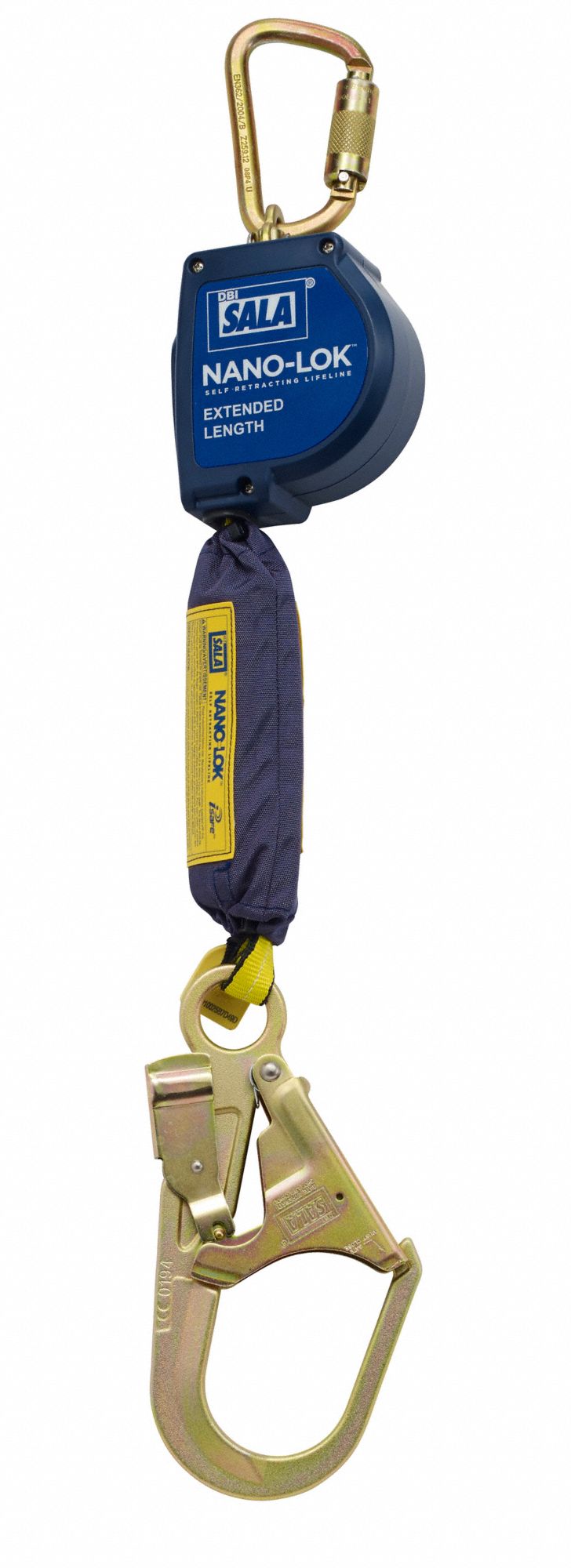 SELF-RETRACTING LIFELINE, BLUE, 420 LBS, 9 FT, WEB