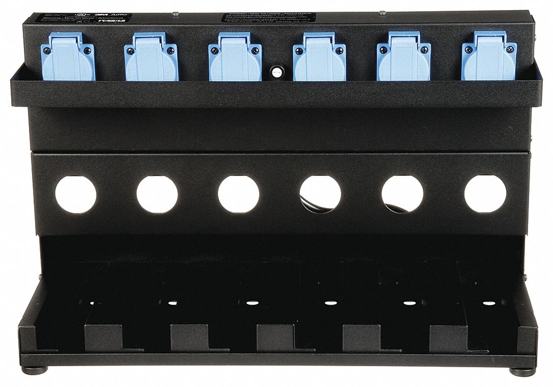 BATTERY CHARGING STAND, 6-POSITION, FOR LI-ION/NI-MH POWERED AIR-PURIFYING RESPIRATOR