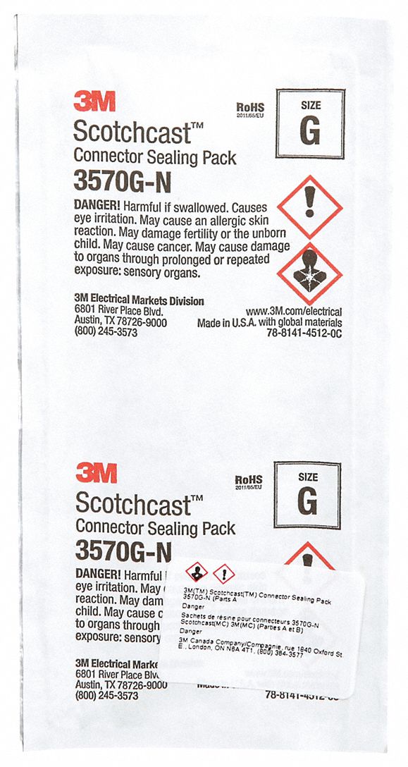 CONNECTOR SEALING PACK.BLACK