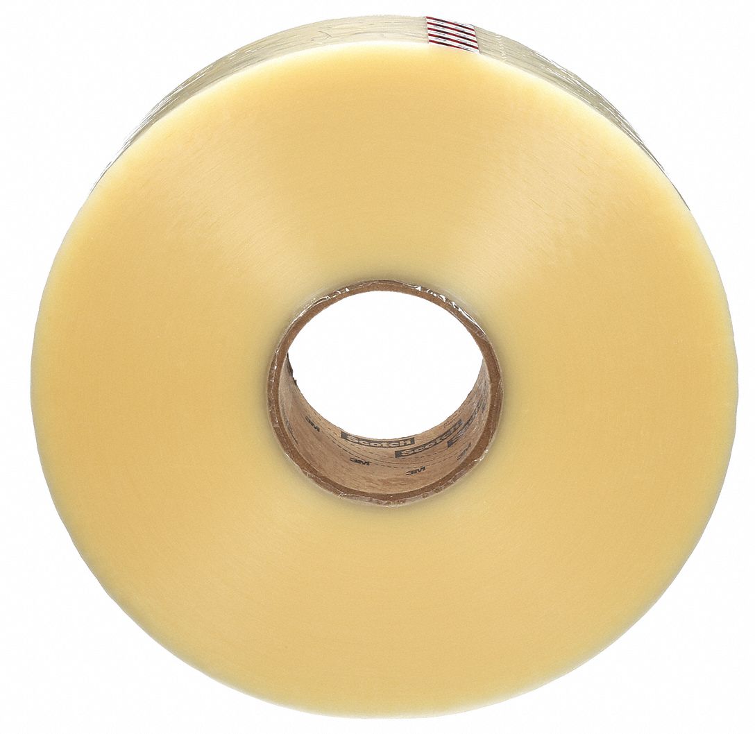 BOX SEALING TAPE, SPLIT-RESISTANT, TRANSPARENT, 914 M X 72 MM, POLYPROPYLENE