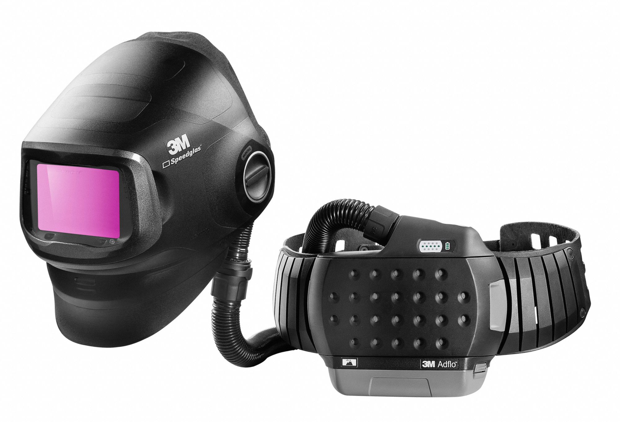 3M SPEEDGLAS WELDING HELMET, G5 SERIES, PAPR AND ADF, 8 TO 14 LENS SHADE, BLACK, 4.09 X 6.69 IN.