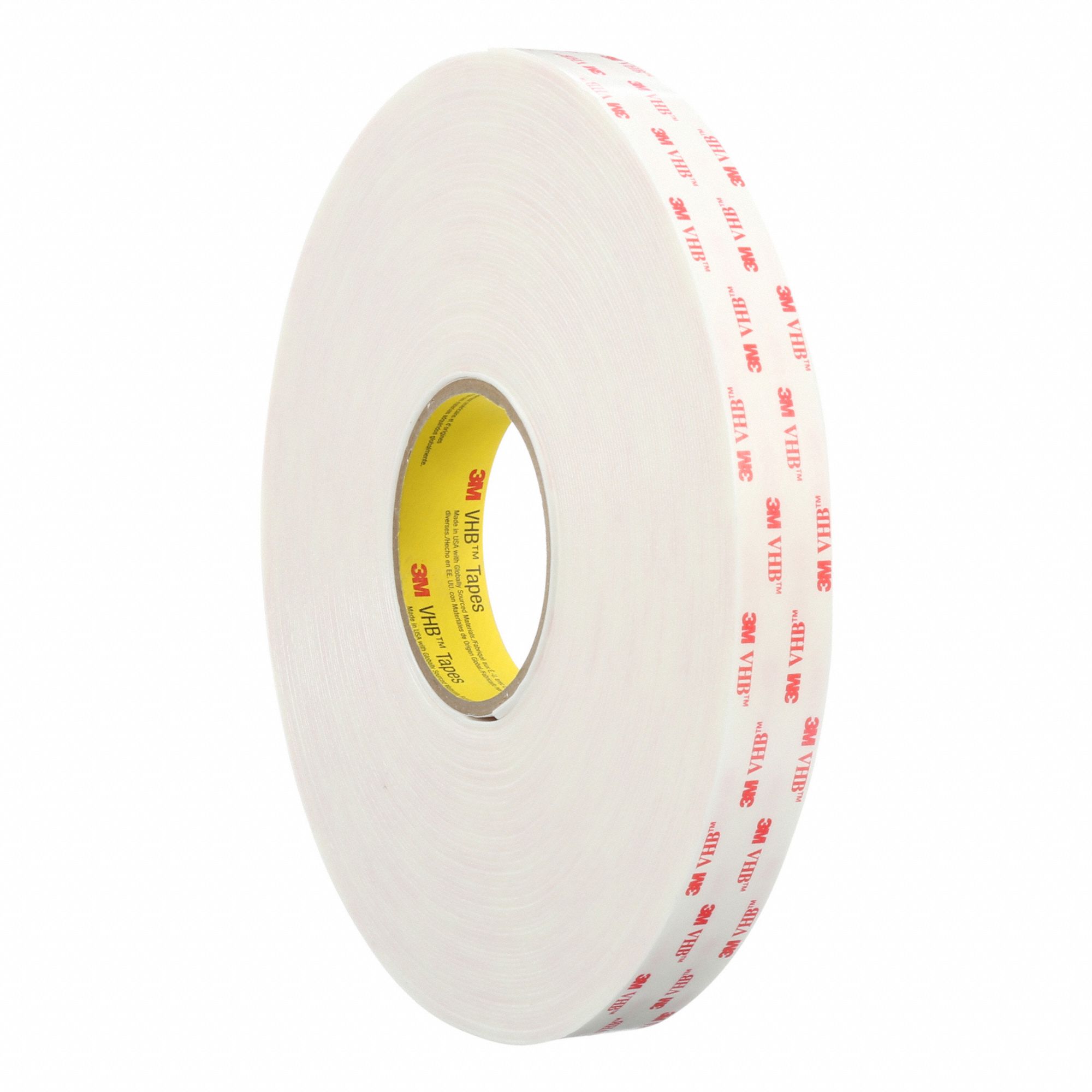 4945 TAPE, WHITE, 36 YD L, ¾ IN W, 45 MIL THICK, ACRYLIC ADHESIVE, FOAM, 12 PK