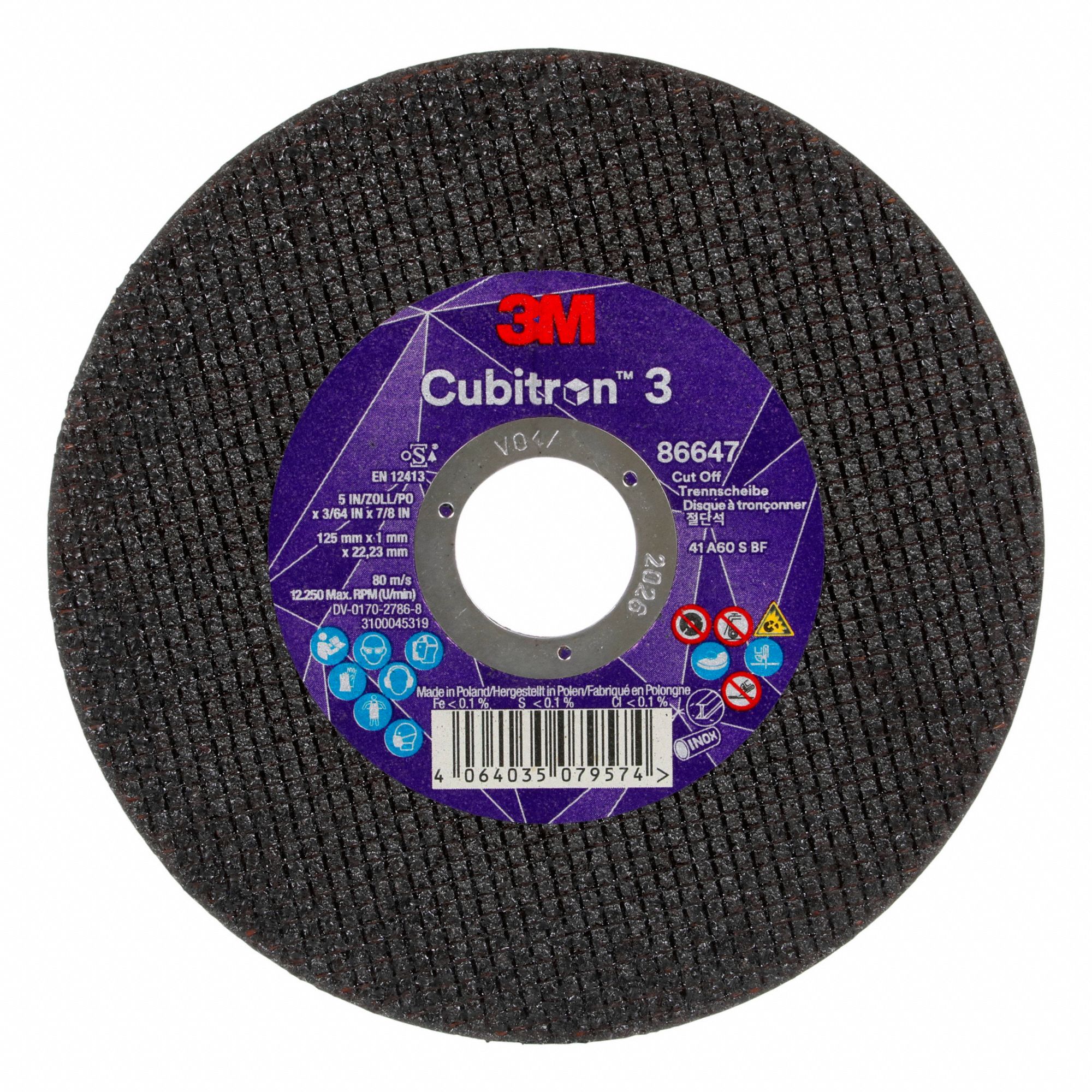 WHEEL,60+,5INX3/64INX7/8IN,50EA,PK25