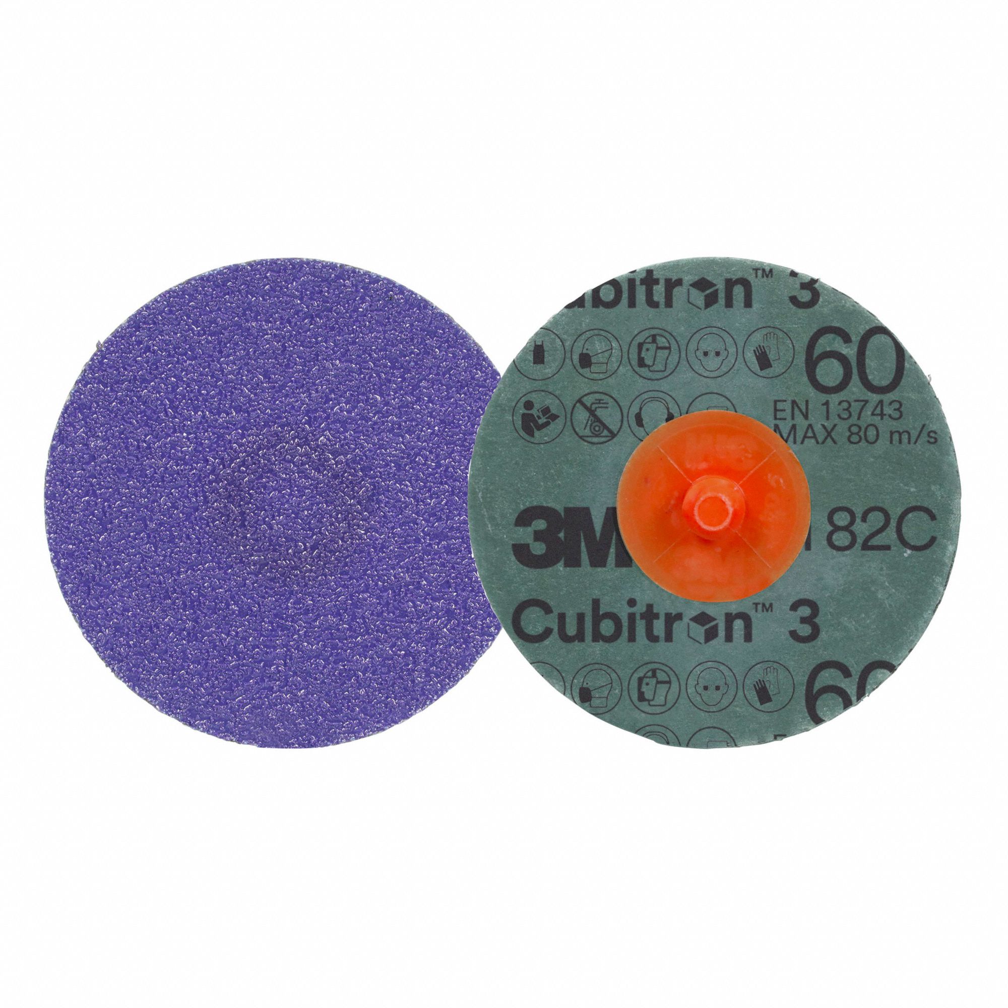 ROLOC FIBRE DISC 1182C 60+ TR PURPLE 4IN