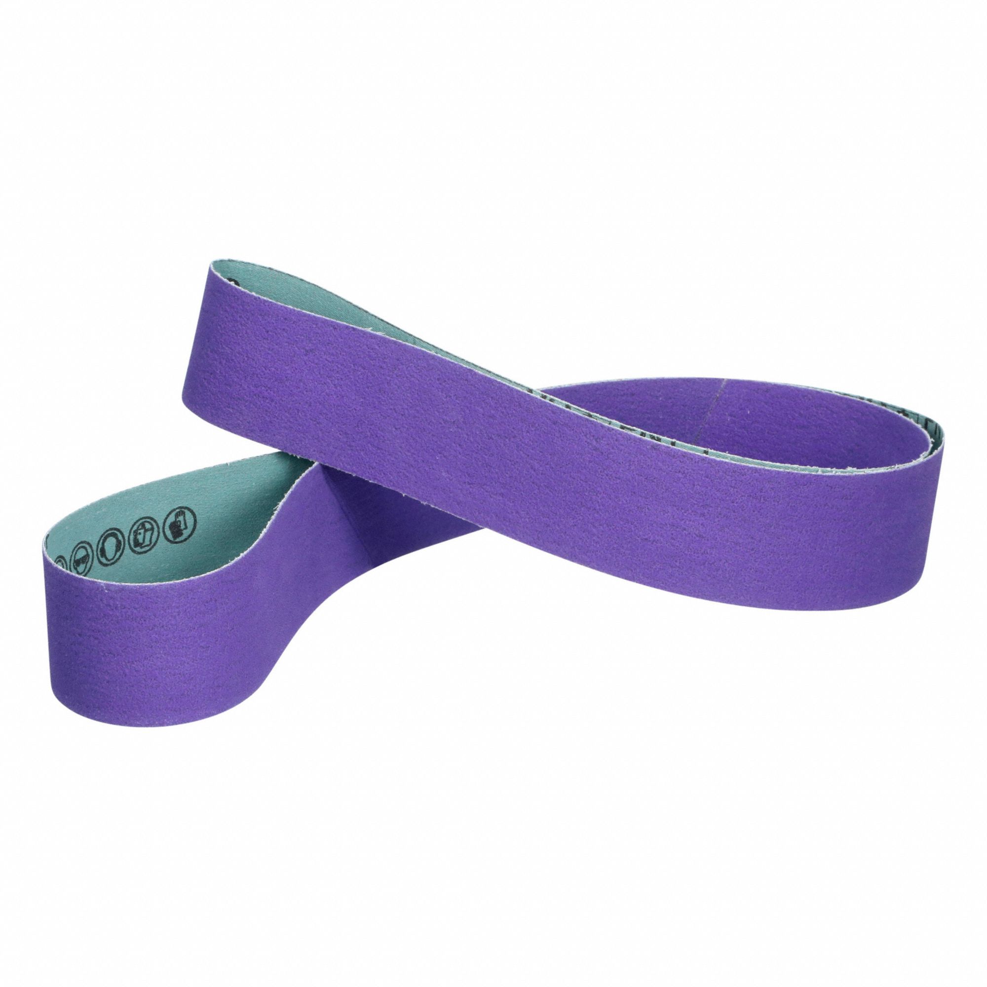 CLOTH BELT,PURPLE,60 GRIT,132 IN L,PK50