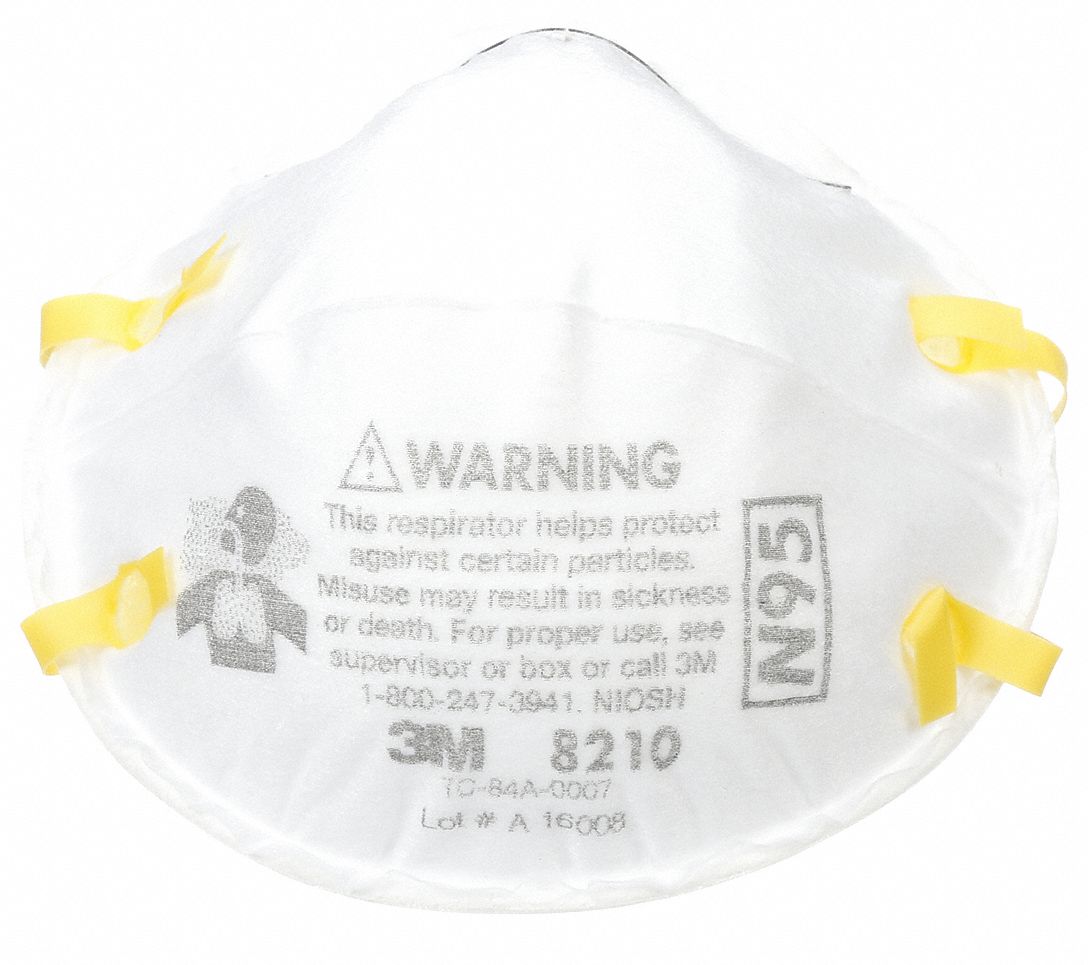 MASQUE FILTRANT JETABLE, UNIVERSEL, NIOSH, MOULÉ, STANDARD, PQT DE 2