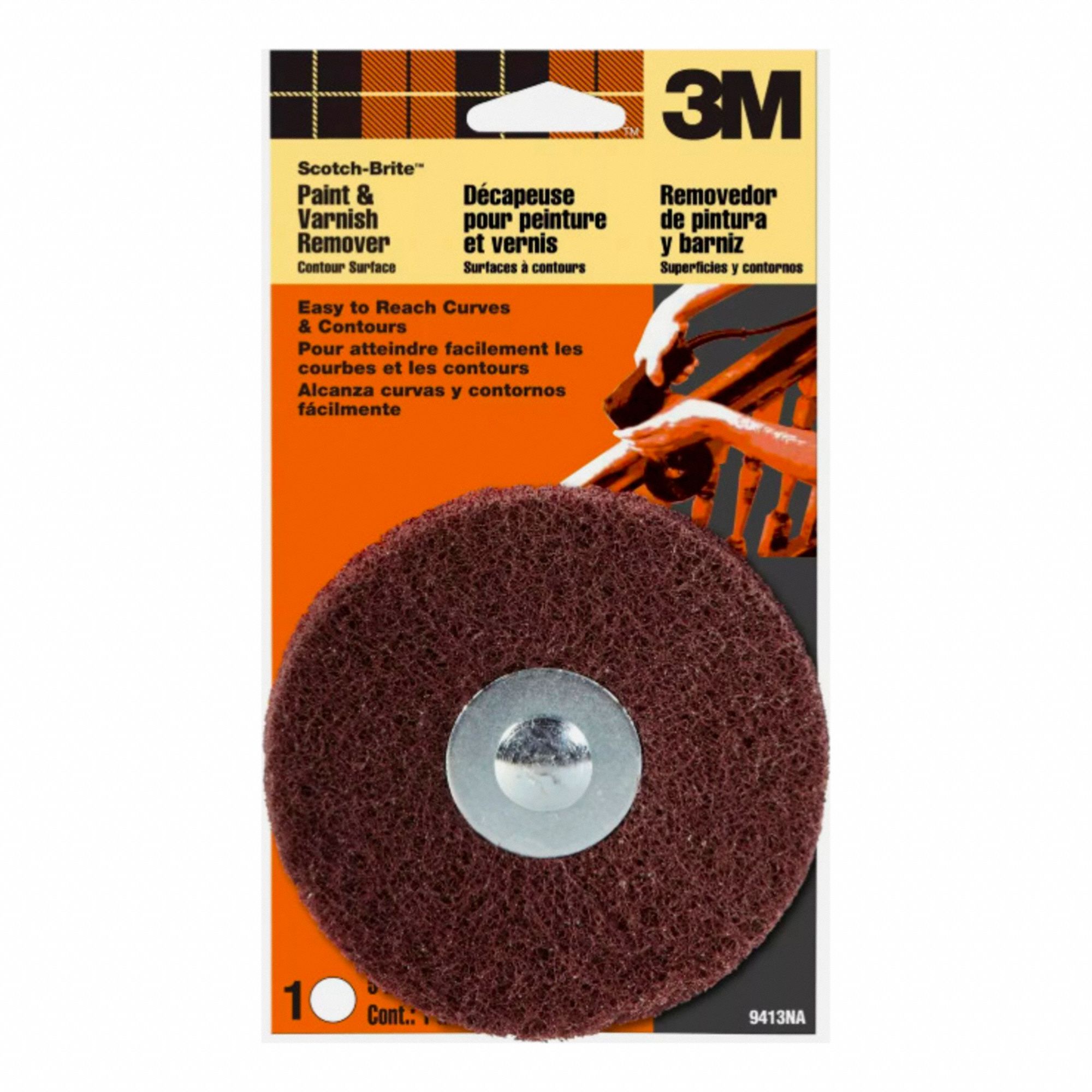 CLEAN AND STRIP DISC, 5 IN DIA, PK10