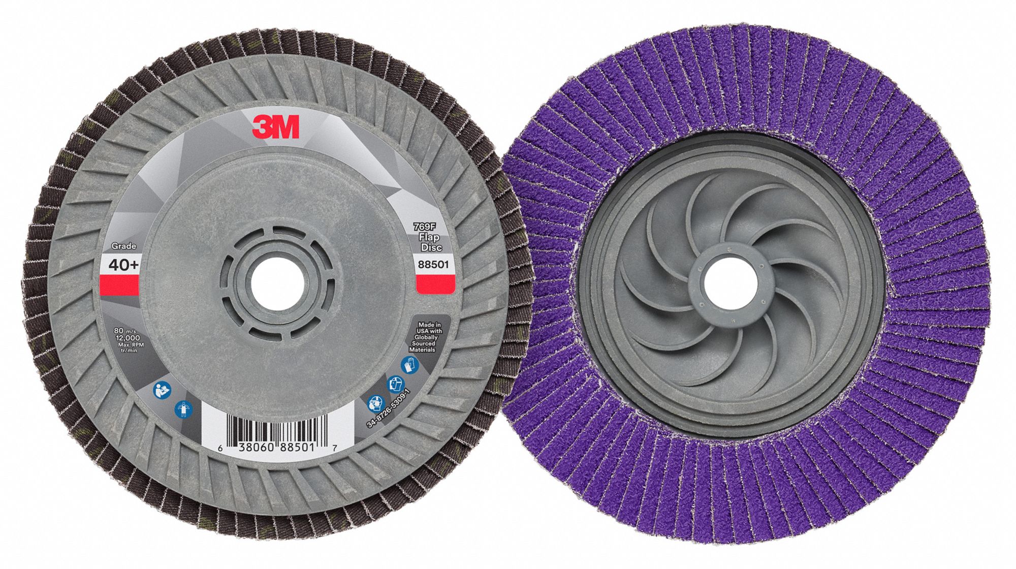 FLAP DISC,5/8"-11,40 ABRASIVE GRIT