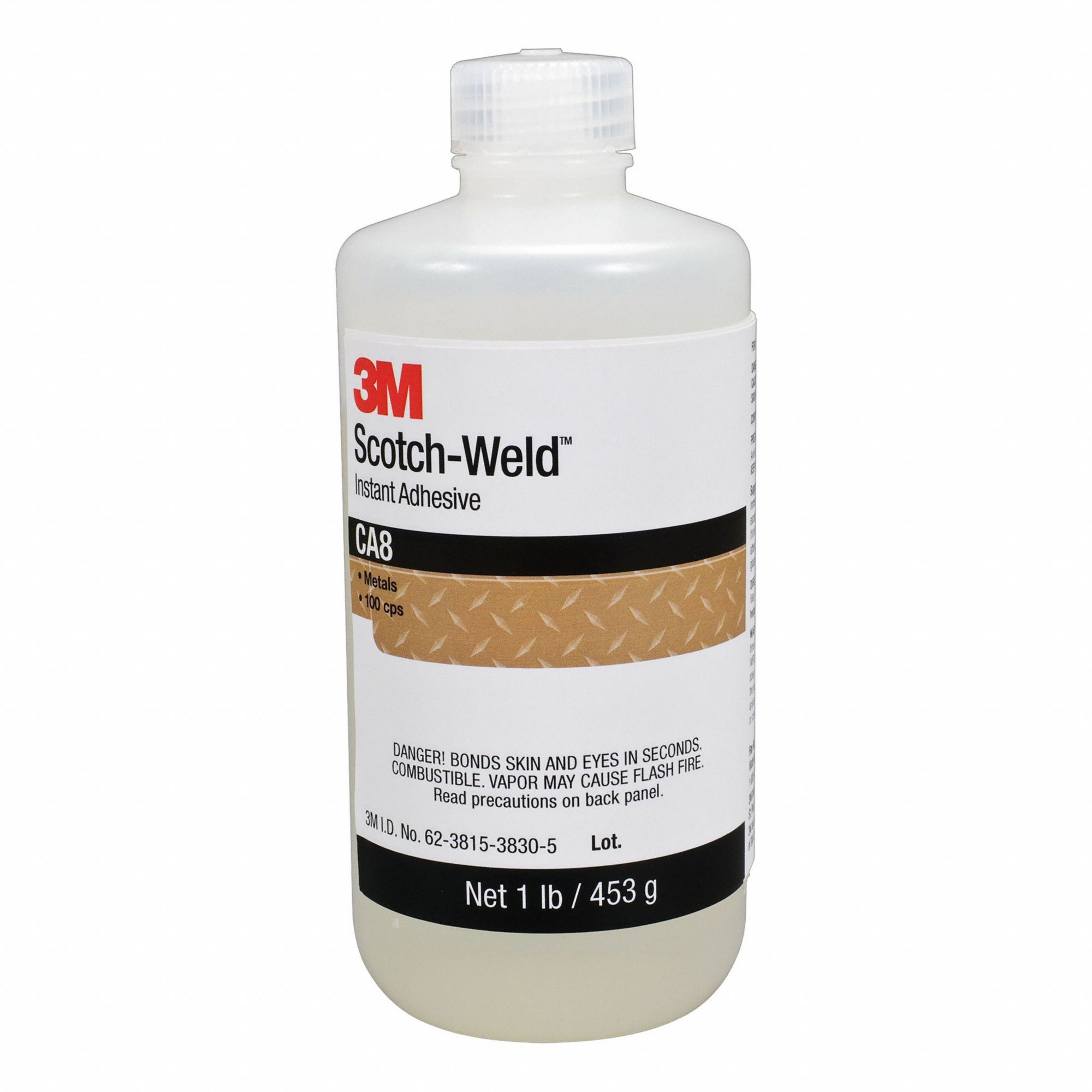 INSTANT ADHESIVE, METALS, HIGH STRENGTH, LOW VISCOSITY, 40 S CURE, CLEAR, 1 LB BOTTLE