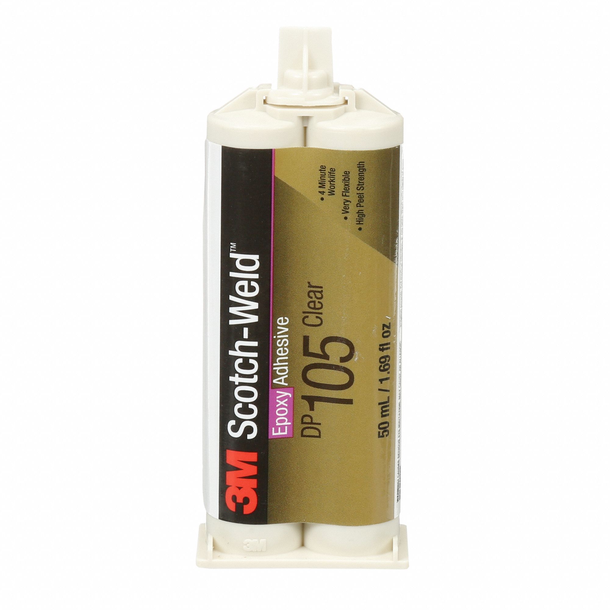 EPOXY ADHESIVE, GENERAL PURPOSE, 24/48 HR FULL CURE, TEMP RANGE 60 TO 80 ° F, CLEAR, 1.71 FL OZ