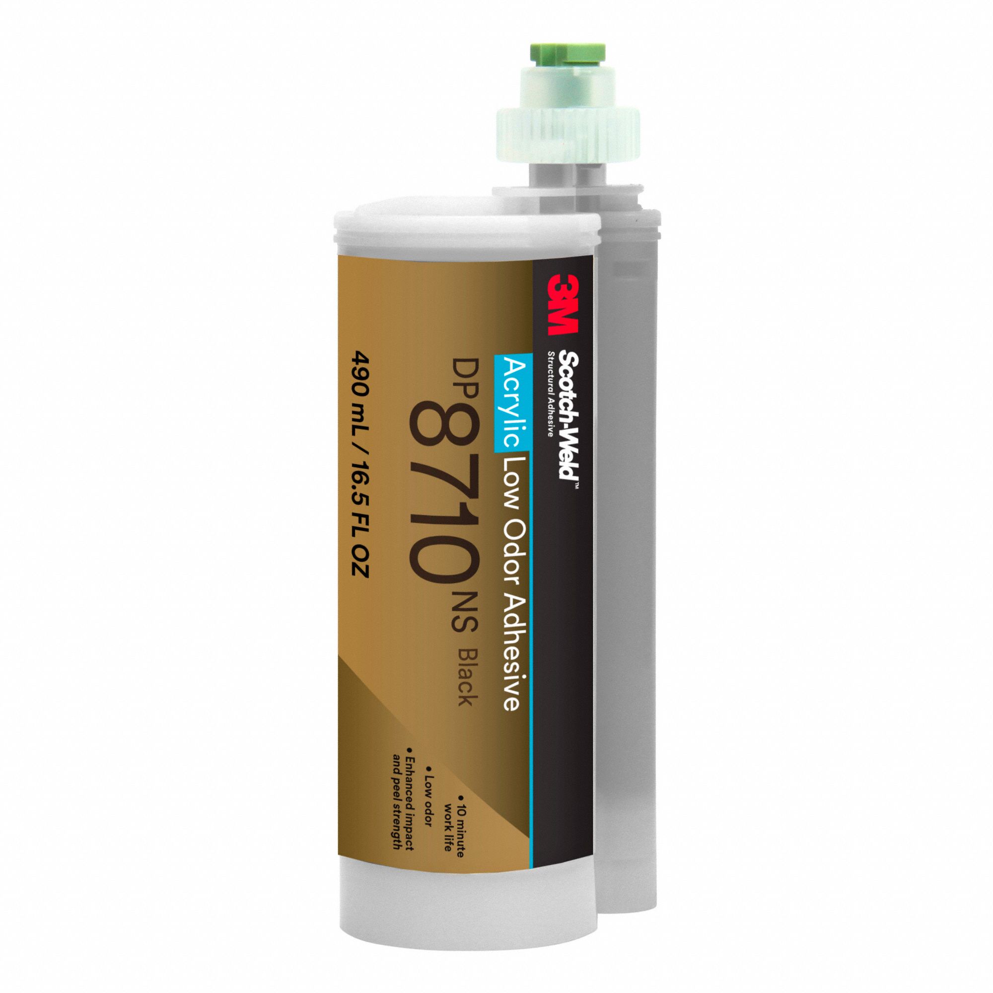 LOW ODOUR ACRYLIC ADHESIVE,BLACK