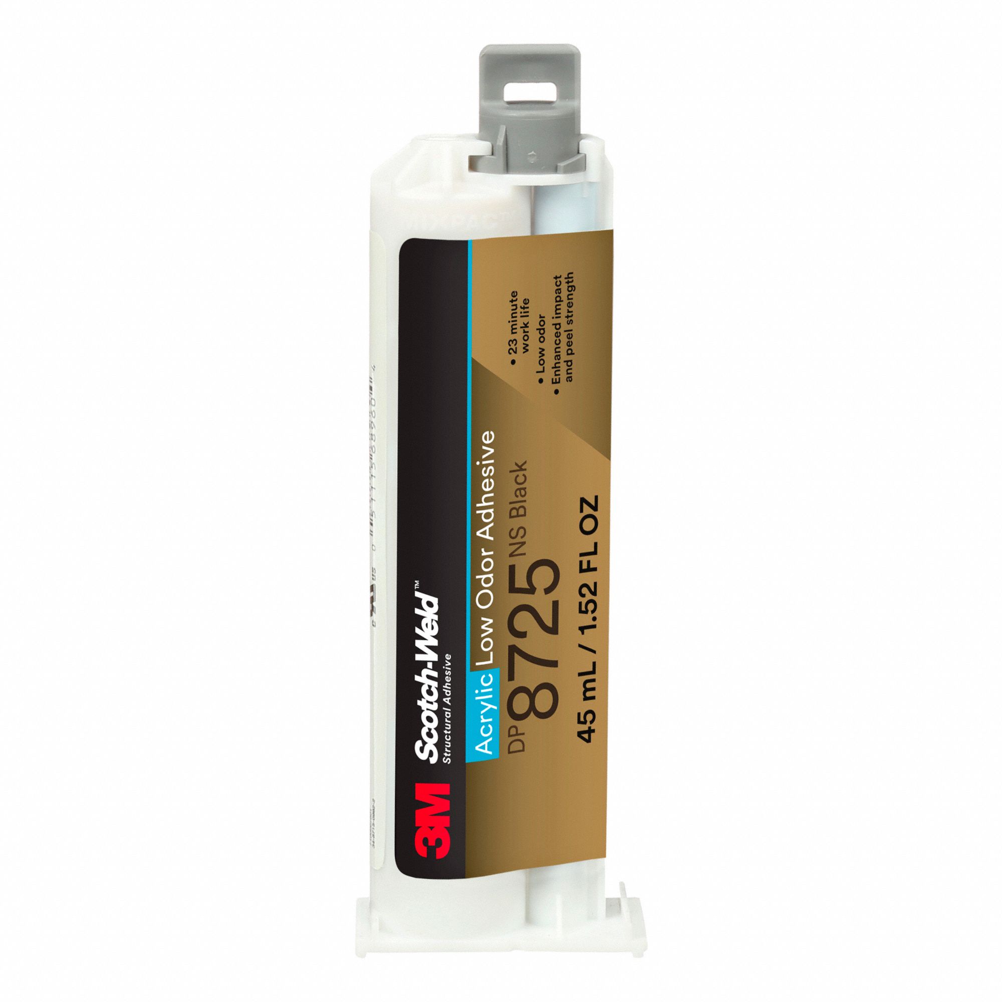 LOW ODOUR ACRYLIC ADHESIVE BLK,1.52FL OZ
