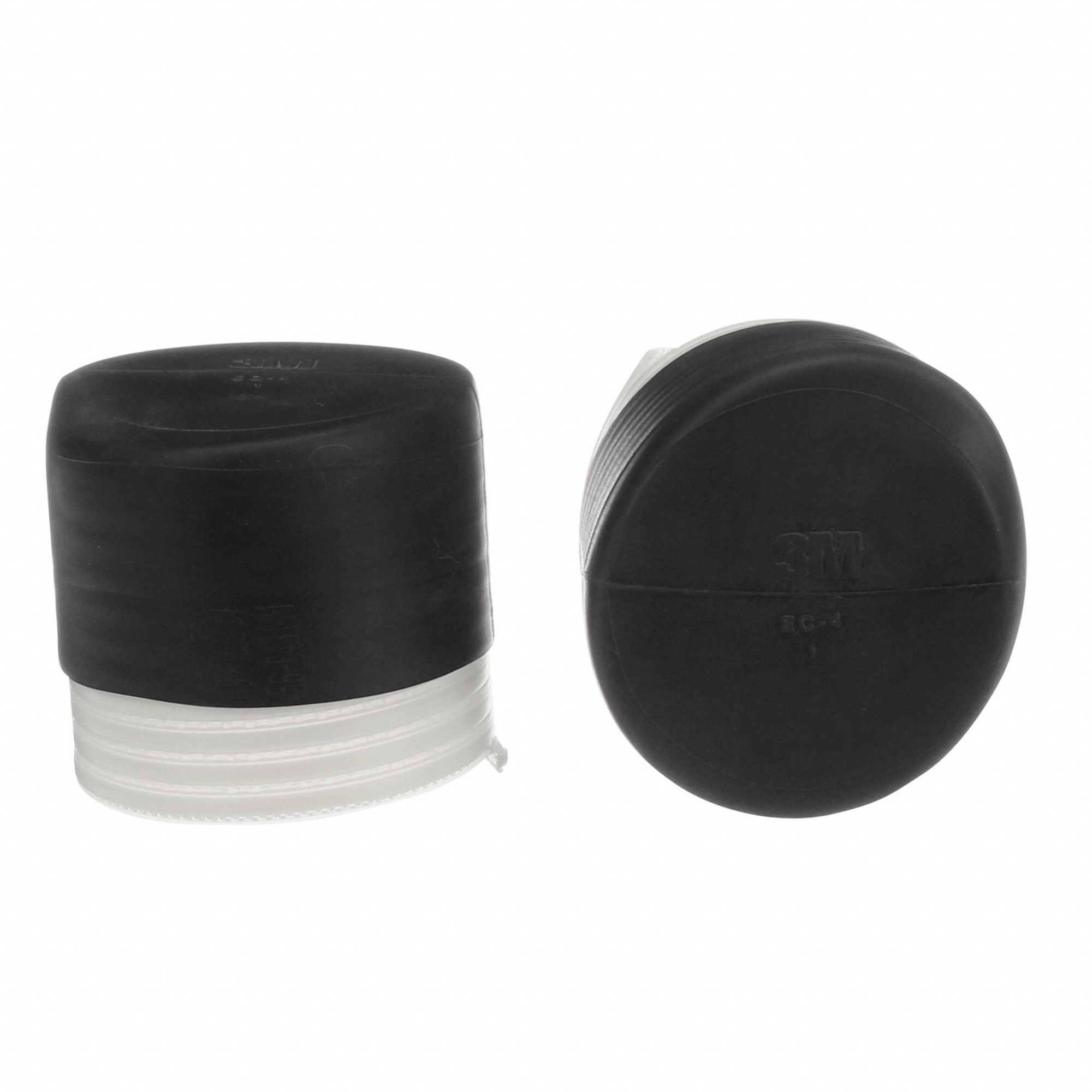 COLD SHRINK END CAP, EPDM RUBBER, BLACK, 2:1 SHRINK RATIO, 3.32 IN ID BEFORE SHRINKING