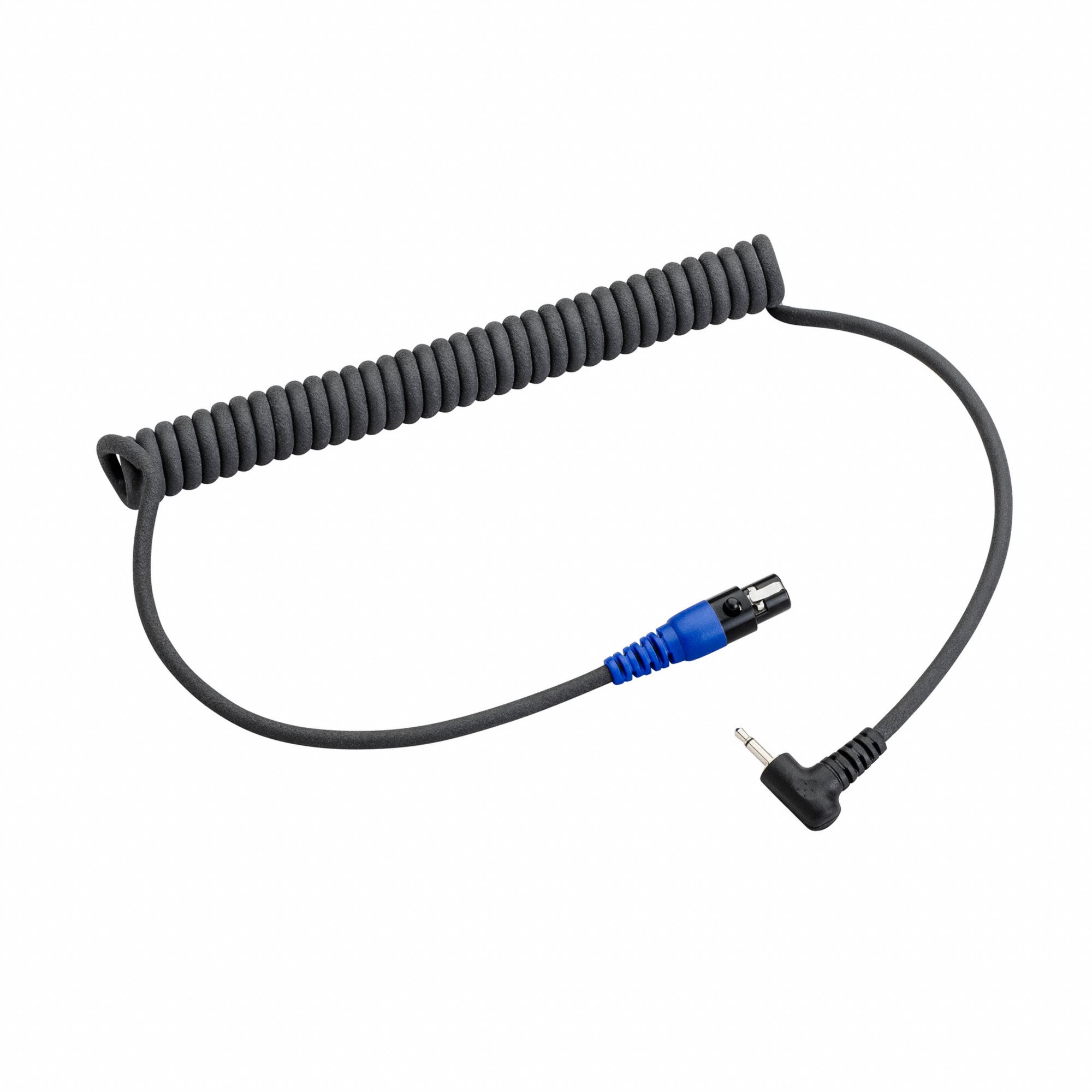 CÂBLE FLEX, SPIRALÉ, NOIR, PU, PRISE MONO DE 2,5 MILLIMÈTRES, 120/BOÎTIER, RENFORCÉ KEVLAR