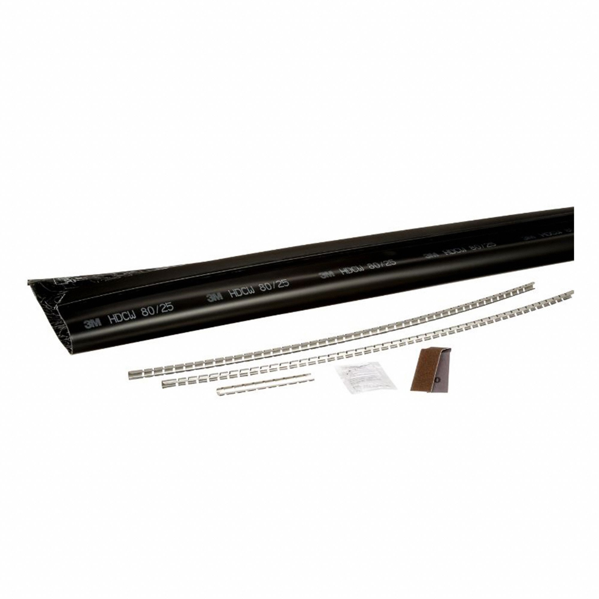 HEAT SHRINK TUBING, CROSS-LINKED POLYOLEFIN, BLK, 47 1/5 IN, 3.94 IN ID BEFORE SHRINKING